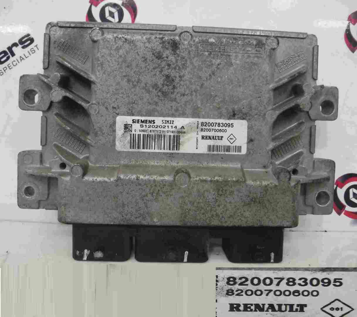 Renault Twingo 2007-2011 Engine Control Unit ECU 8200783095 8200700600