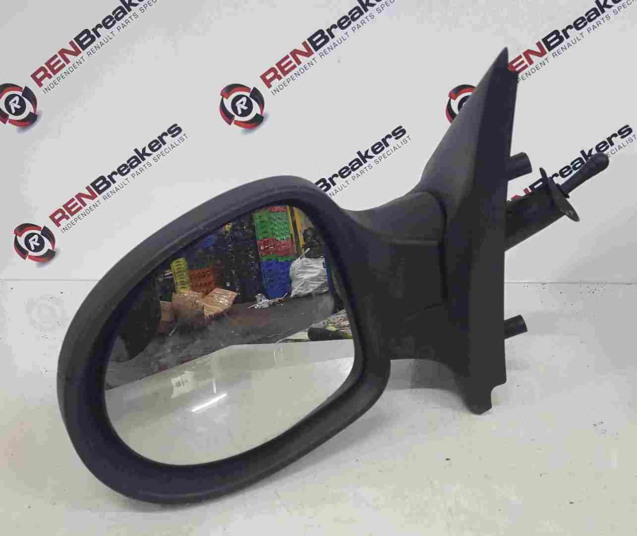 Renault Twingo 2007-2011 Passenger NS Wing Mirror Plain Black Manual