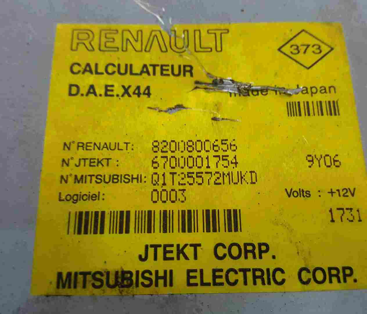 Thumb 3 Renault Twingo 2007-2011 Power Steering Column ECU 8200800656