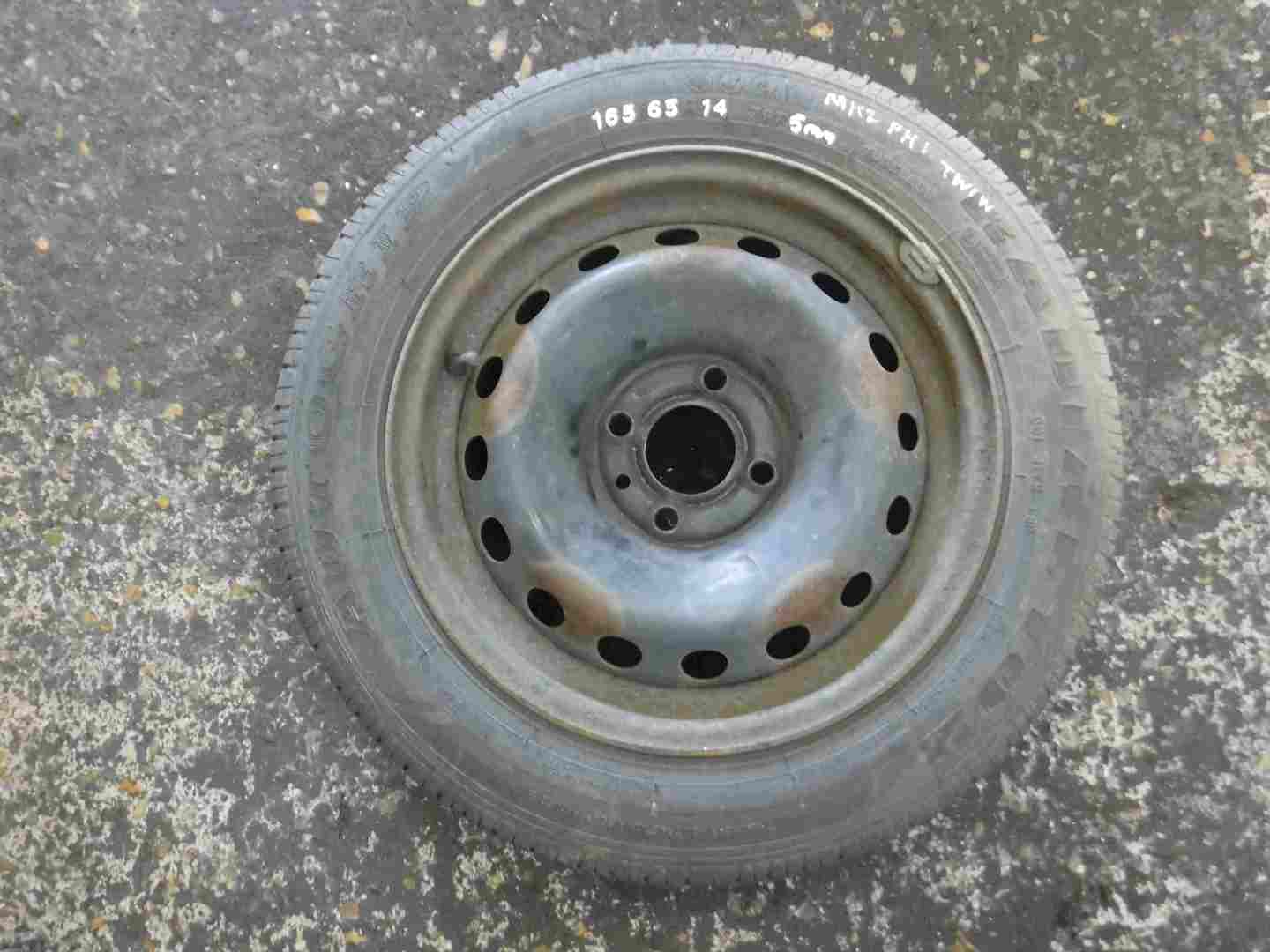 Renault Twingo 2007-2011 Steel Wheel Rim  Tyre 165 65 14 5mm
