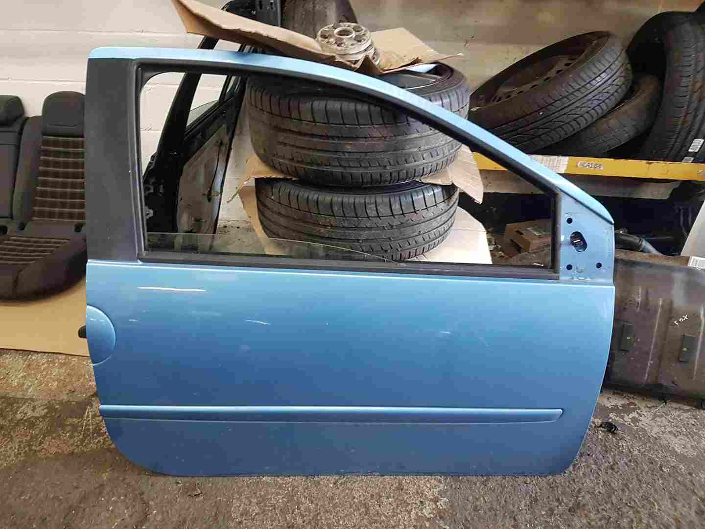 Renault Twingo 2011-2014 Drivers OSF Front Door Blue Terpb
