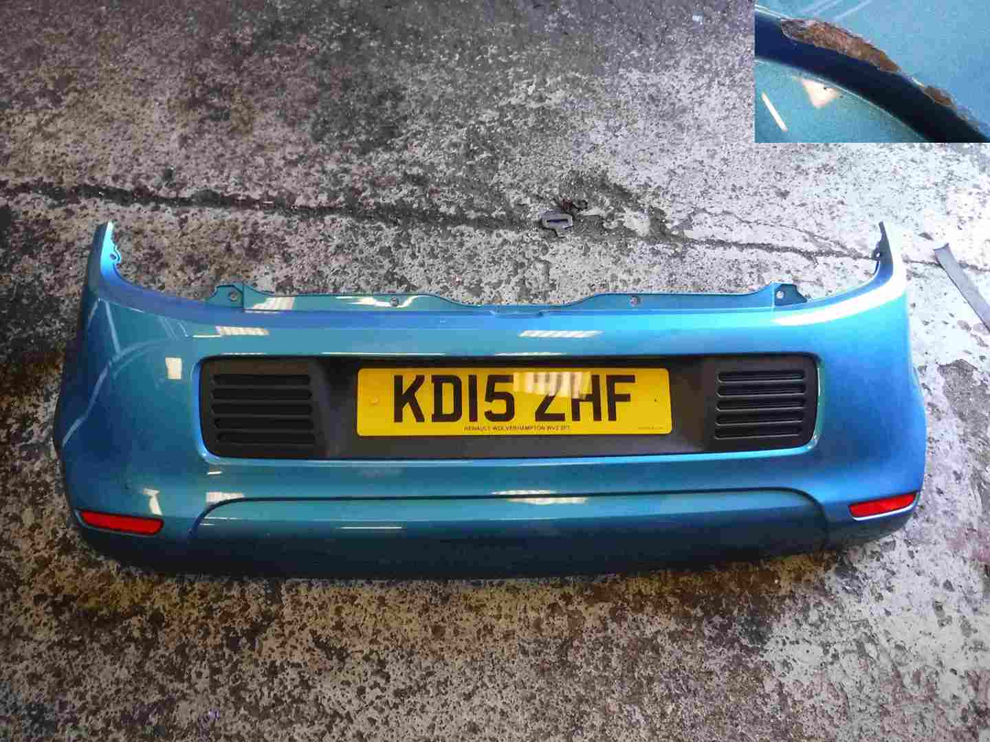 Renault Twingo 2014-2017 RS SCE Rear Bumper Blue TERPM