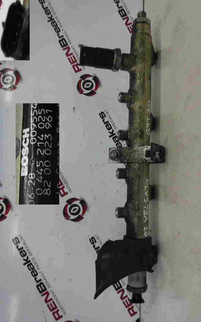 Renault Vel Satis 2002-2005 2.2 dCi Fuel Pressure Sensor + Rail G9T 702