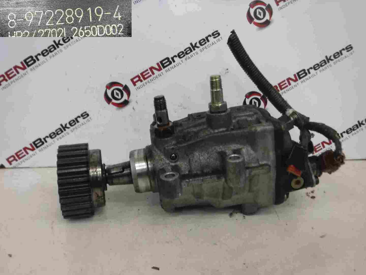 Renault Vel Satis 2002-2005 3.0 dCi Diesel High Pressure Fuel Pump