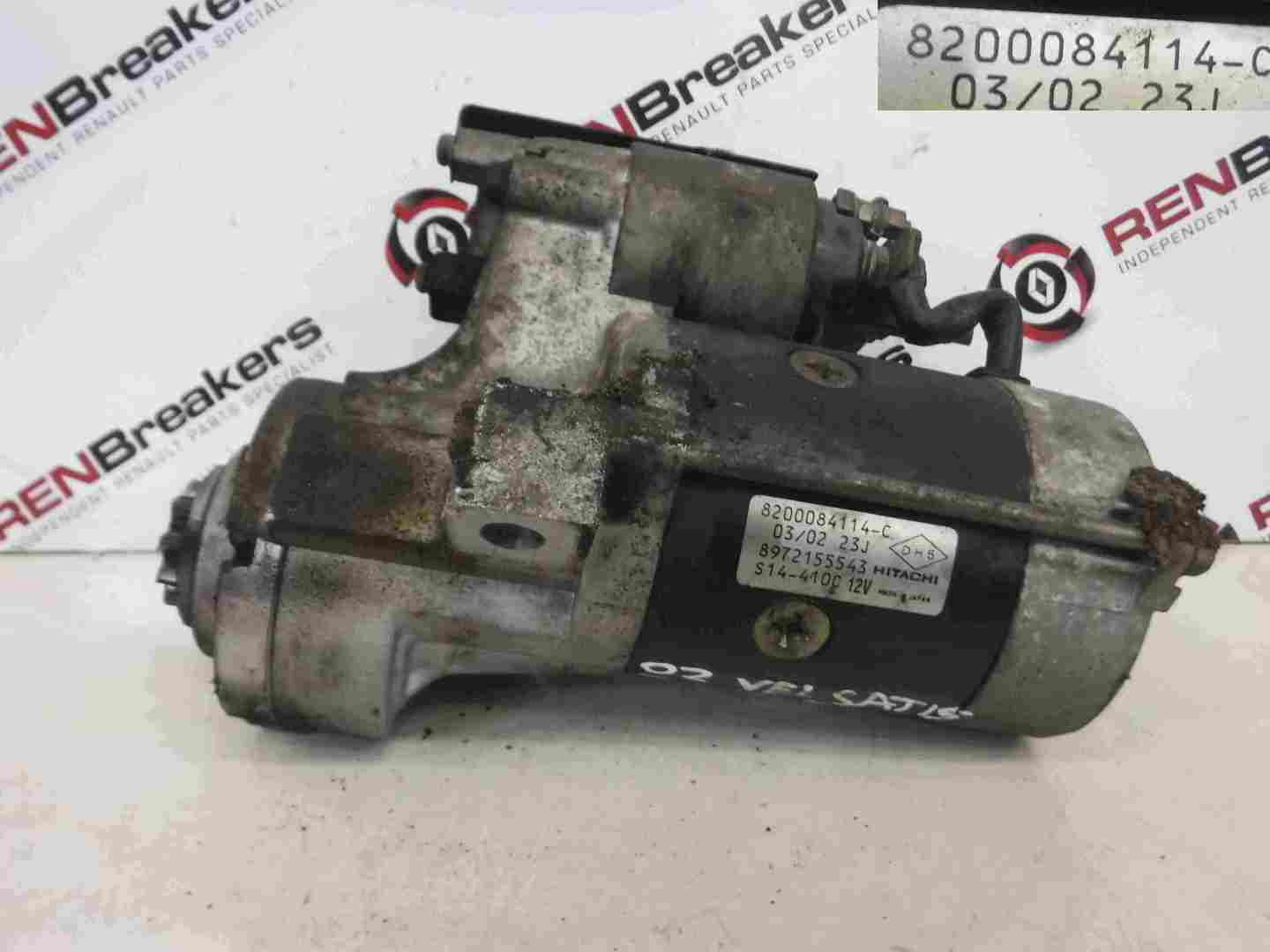 Renault Vel Satis 2002-2005 3.0 dCi Starter Motor Starting