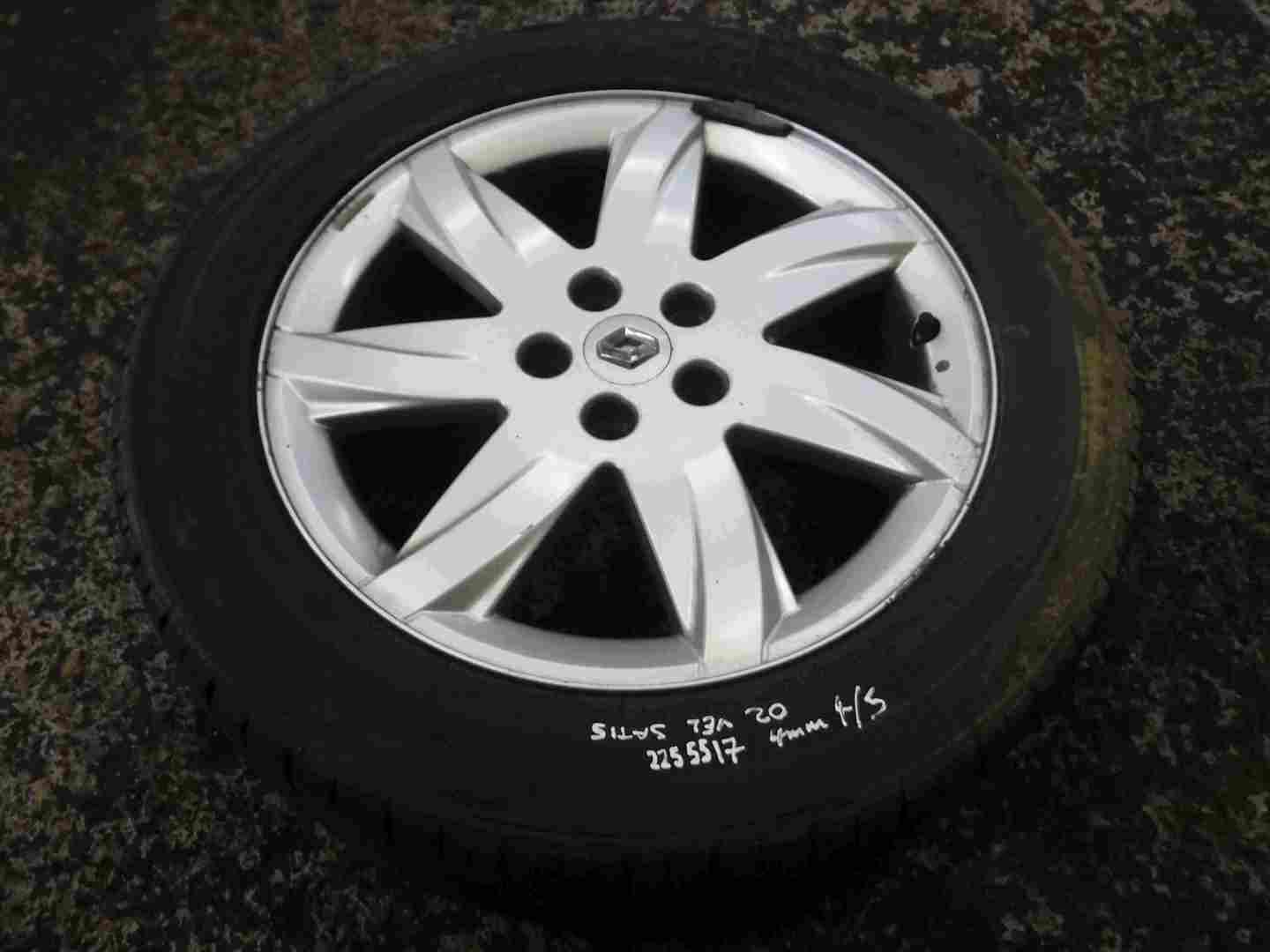 Renault Vel Satis 2002-2005 Alloy Wheel 17inch + Tyre 225 55 17 4mm