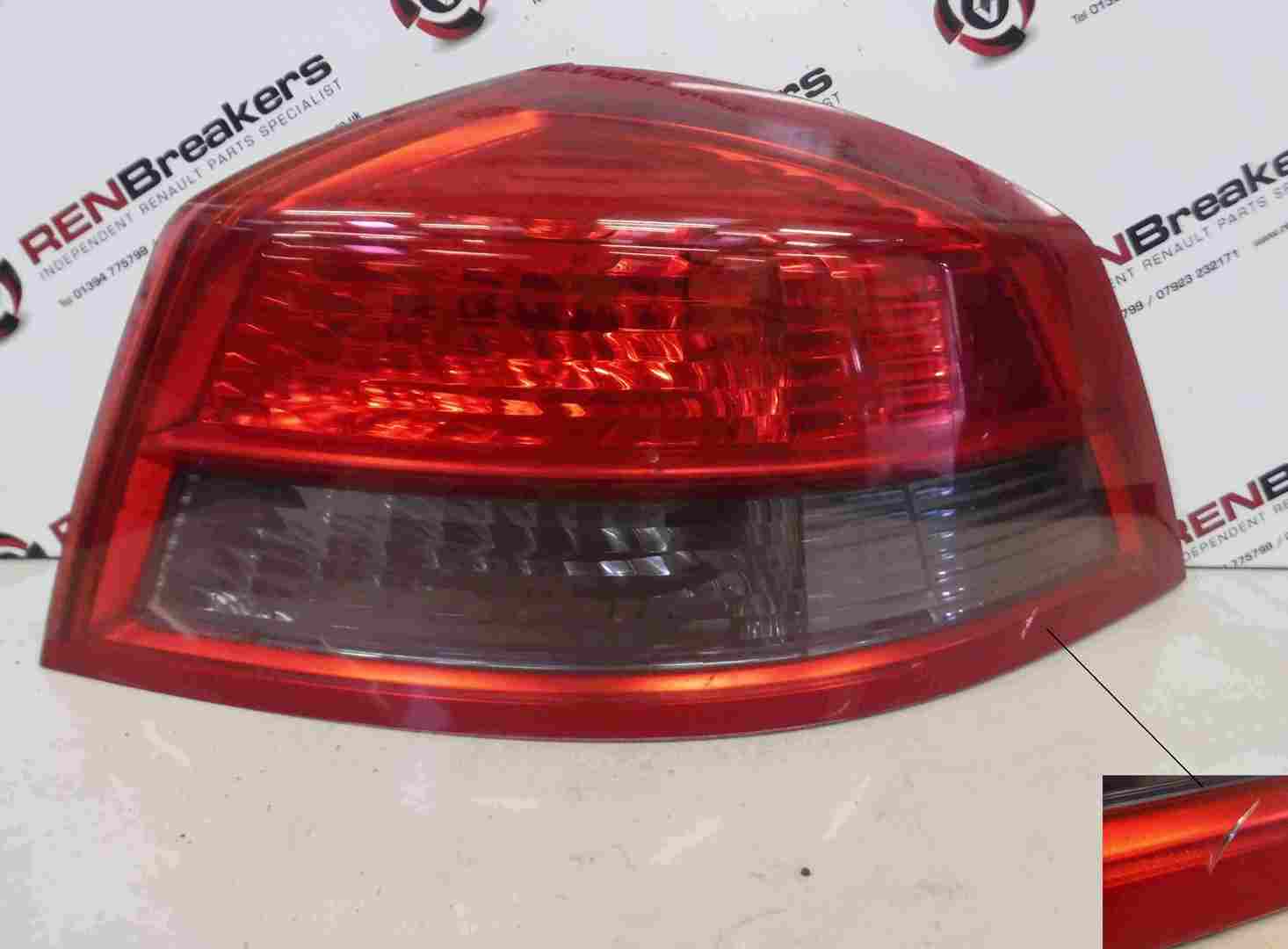 Renault Vel Satis 2002-2005 Drivers OS Rear Light Lens