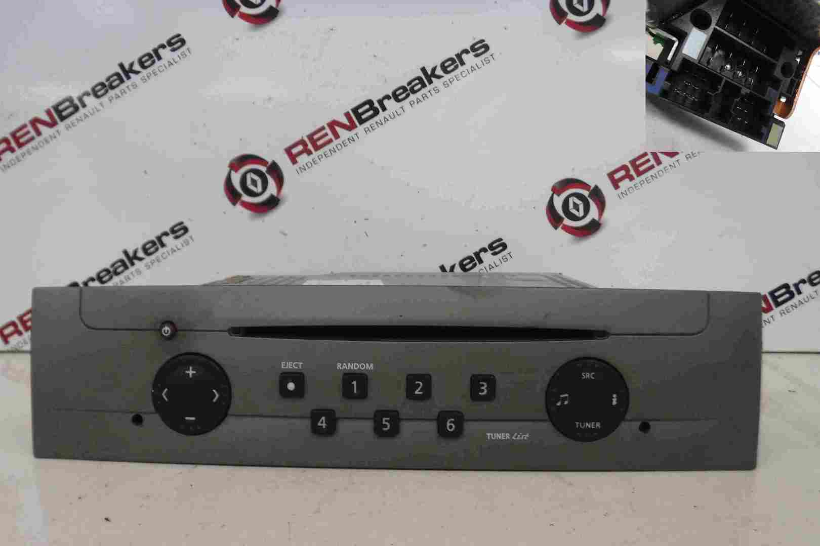 Renault Vel Satis 2002-2005 Radio Cd Player Tuner List + Code