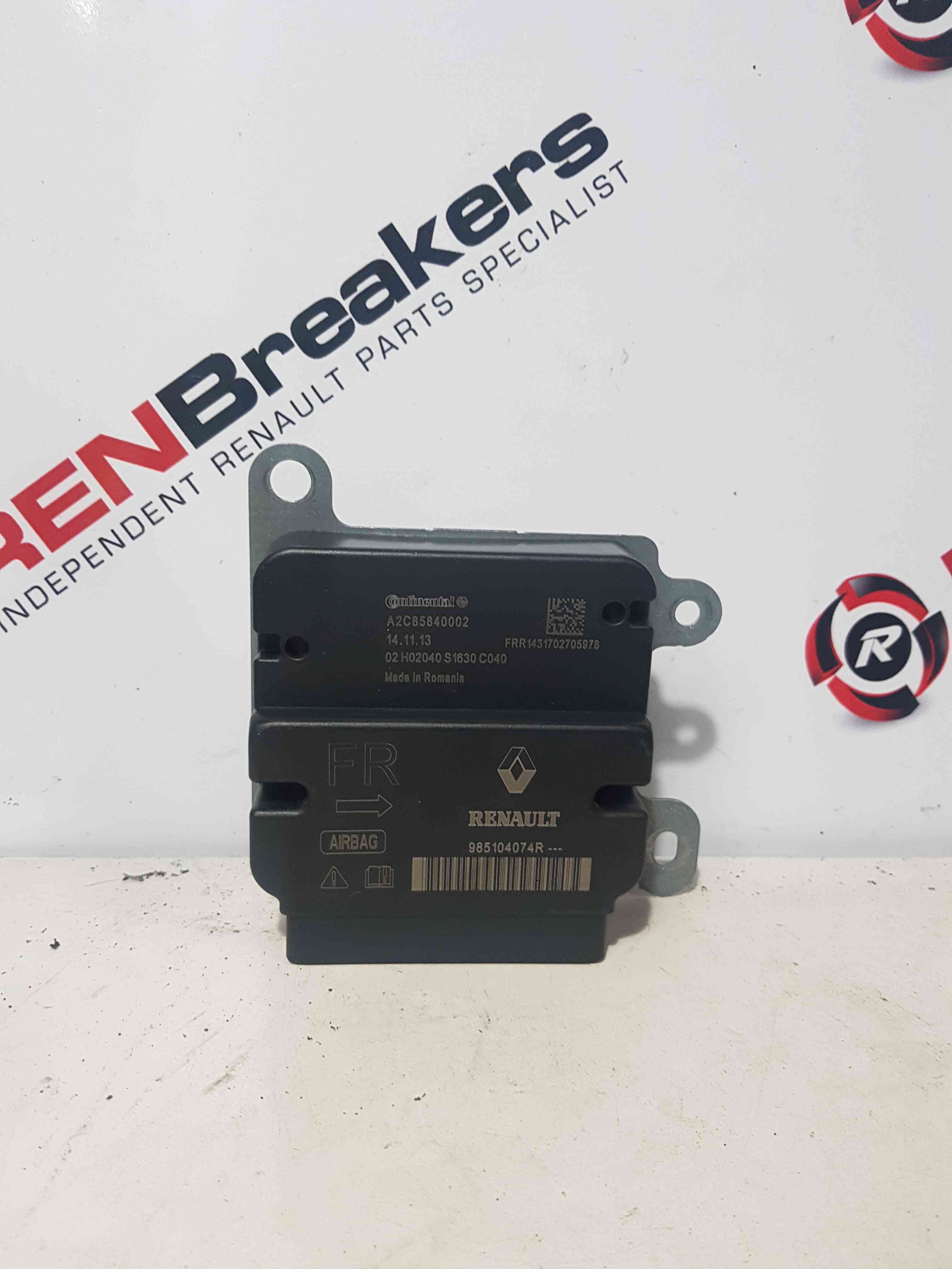 Thumb 2 Renault ZOE 2012-2016 Airbag ECU Module Computer 985104074R NO CRASH