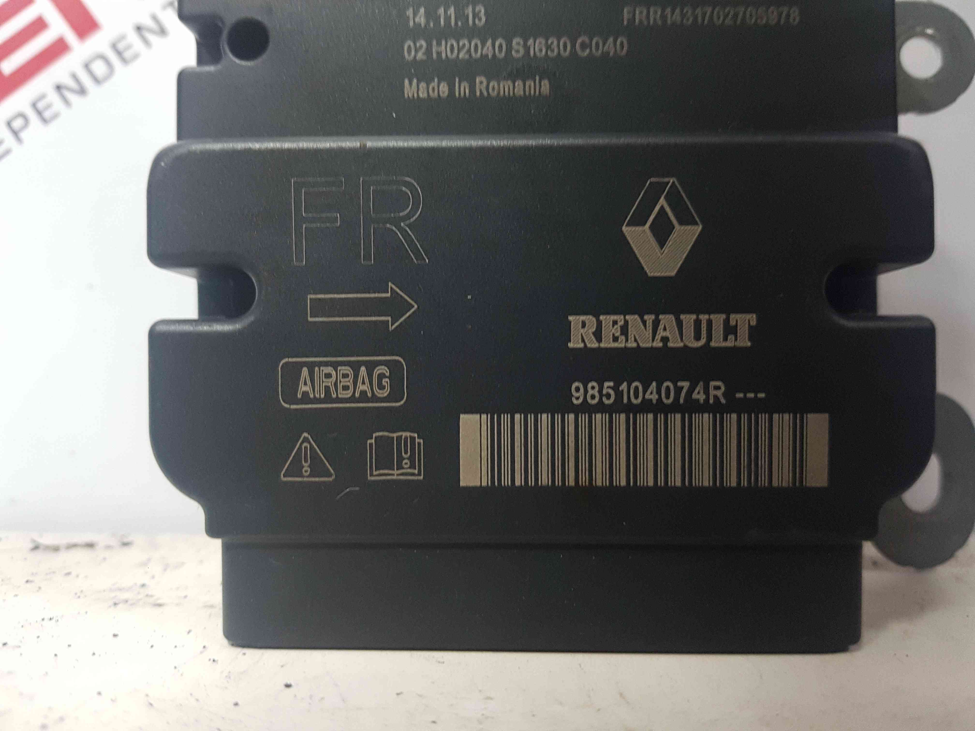 Thumb 5 Renault ZOE 2012-2016 Airbag ECU Module Computer 985104074R NO CRASH