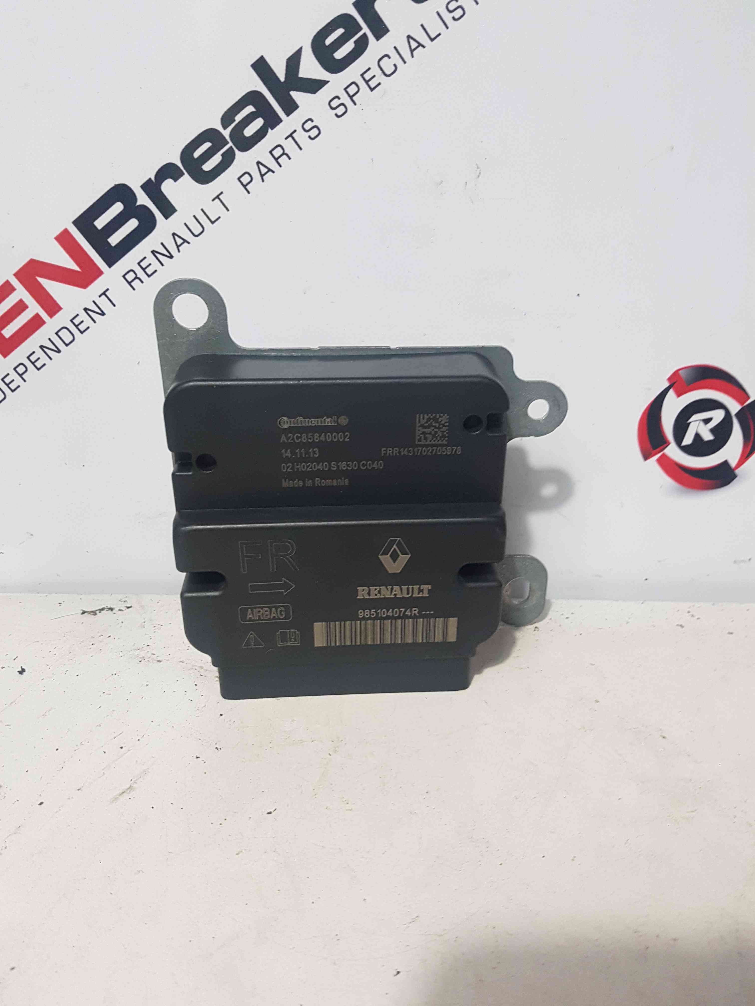Thumb 7 Renault ZOE 2012-2016 Airbag ECU Module Computer 985104074R NO CRASH