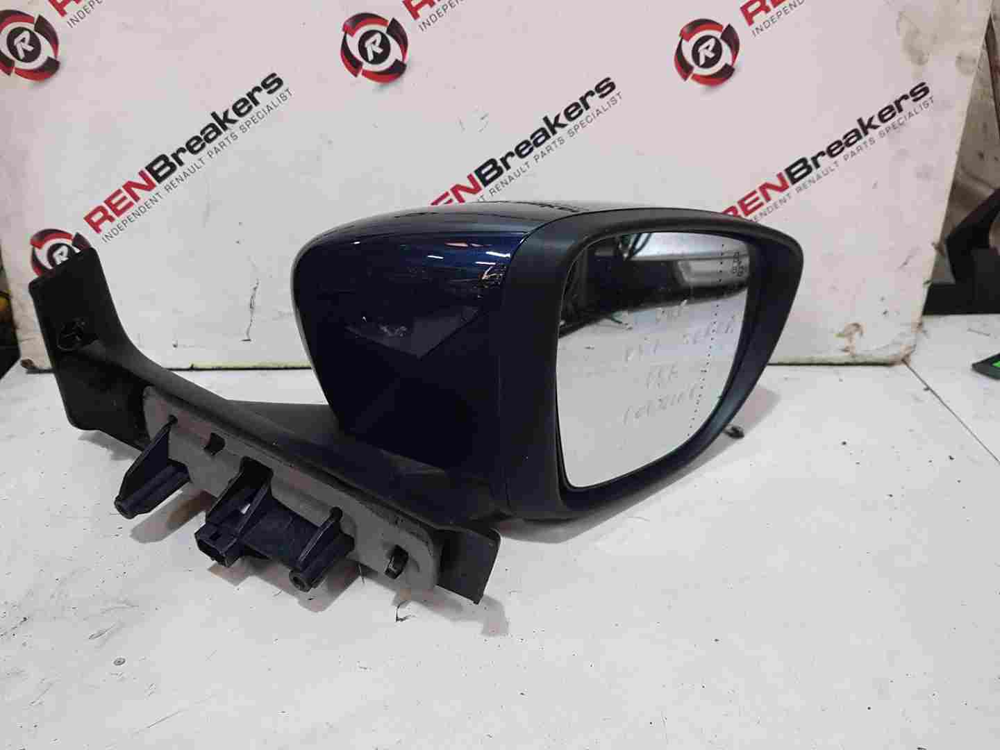 Renault ZOE MK2 2019-2024 Driver Os Wing Mirror Blue Terre Folding