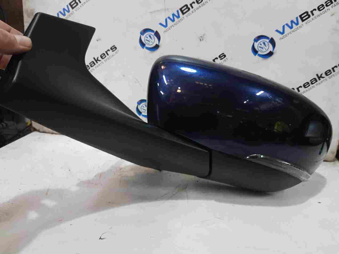 Thumb 2 Renault ZOE MK2 2019-2024 Passenger Ns Wing Mirror Blue Terre Folding