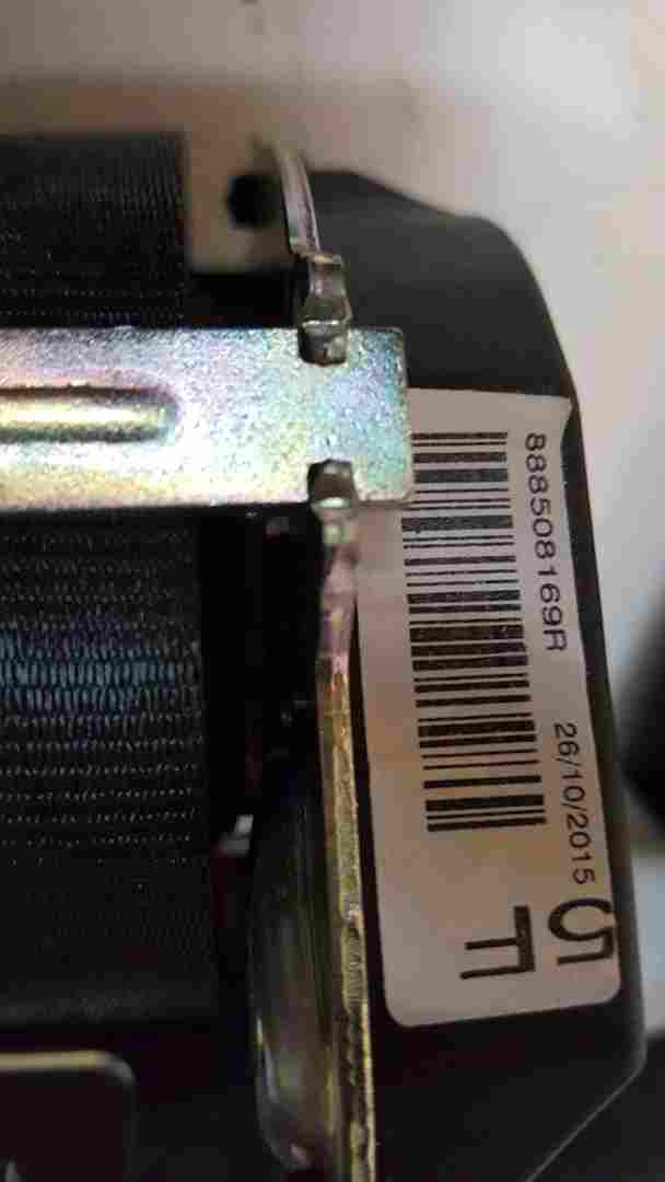 Thumb 2 Renault Zoe 2012-2016 Centre Rear Seat Belt 888508169R
