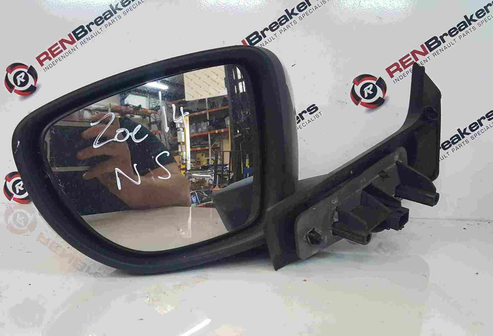 Thumb 3 Renault Zoe 2012-2017 Passenger NS Wing Mirror Black