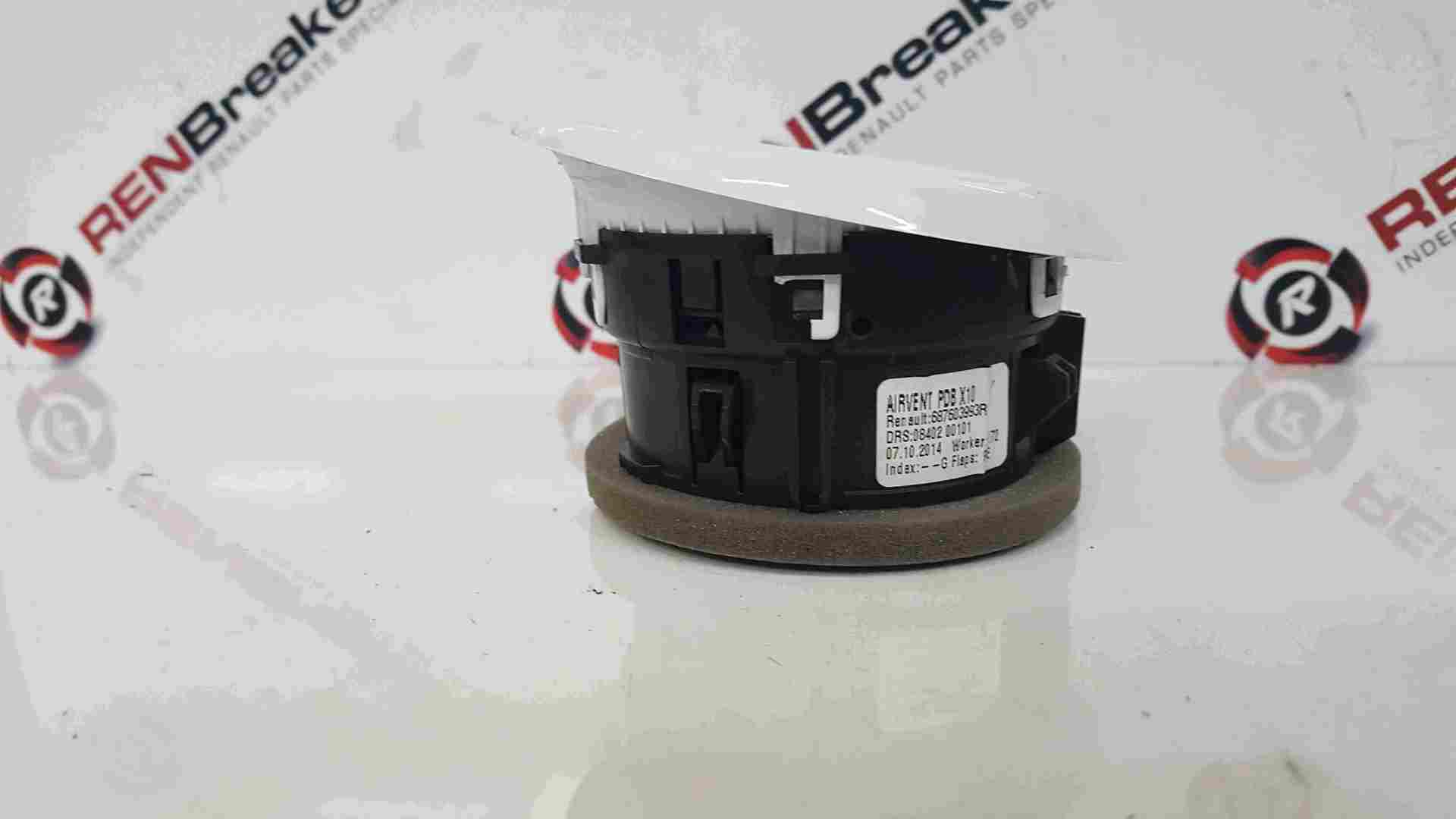 Thumb 3 Renault Zoe 2012-2018 Air Vent Heater Blower Flap White 687603993R