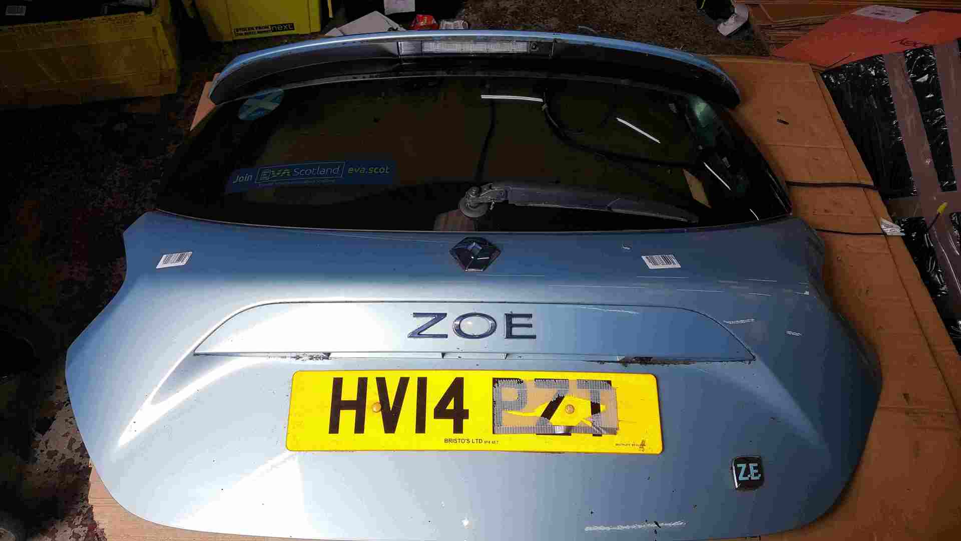Renault Zoe 2012-2018 Rear Boot Tailgate Blue TERNU
