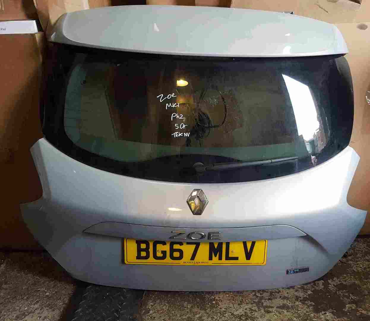 Renault Zoe 2016-2019 Rear Tailgate Boot Grey Blue TERNU