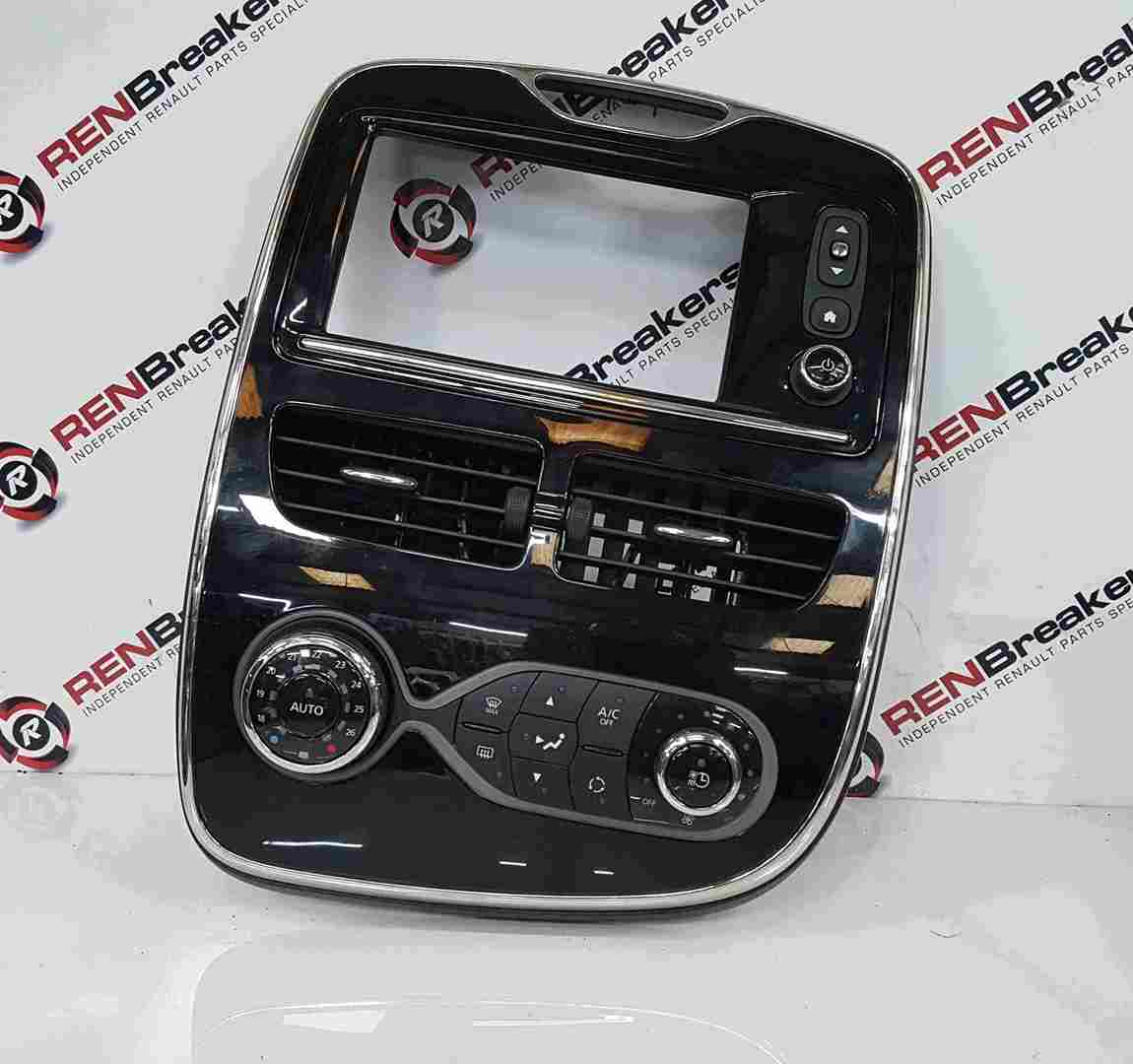 Renault Zoe 2017-2019 Heater Controls Sat Nav Surround Dash Vent Gloss Black