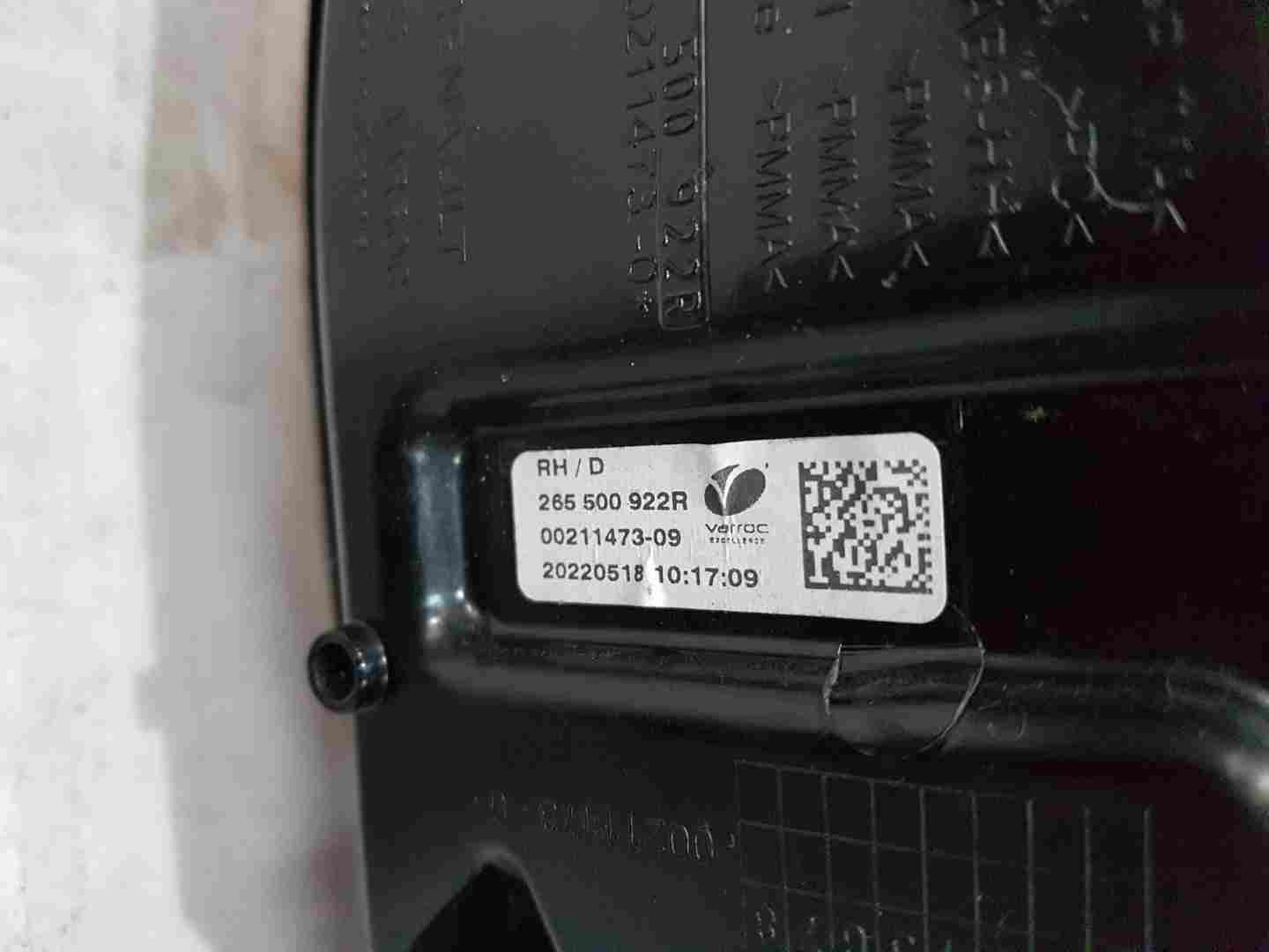 Thumb 5 Renault Zoe MK2 2019-2024 OSR Driver Rear Light Lens 265500922r