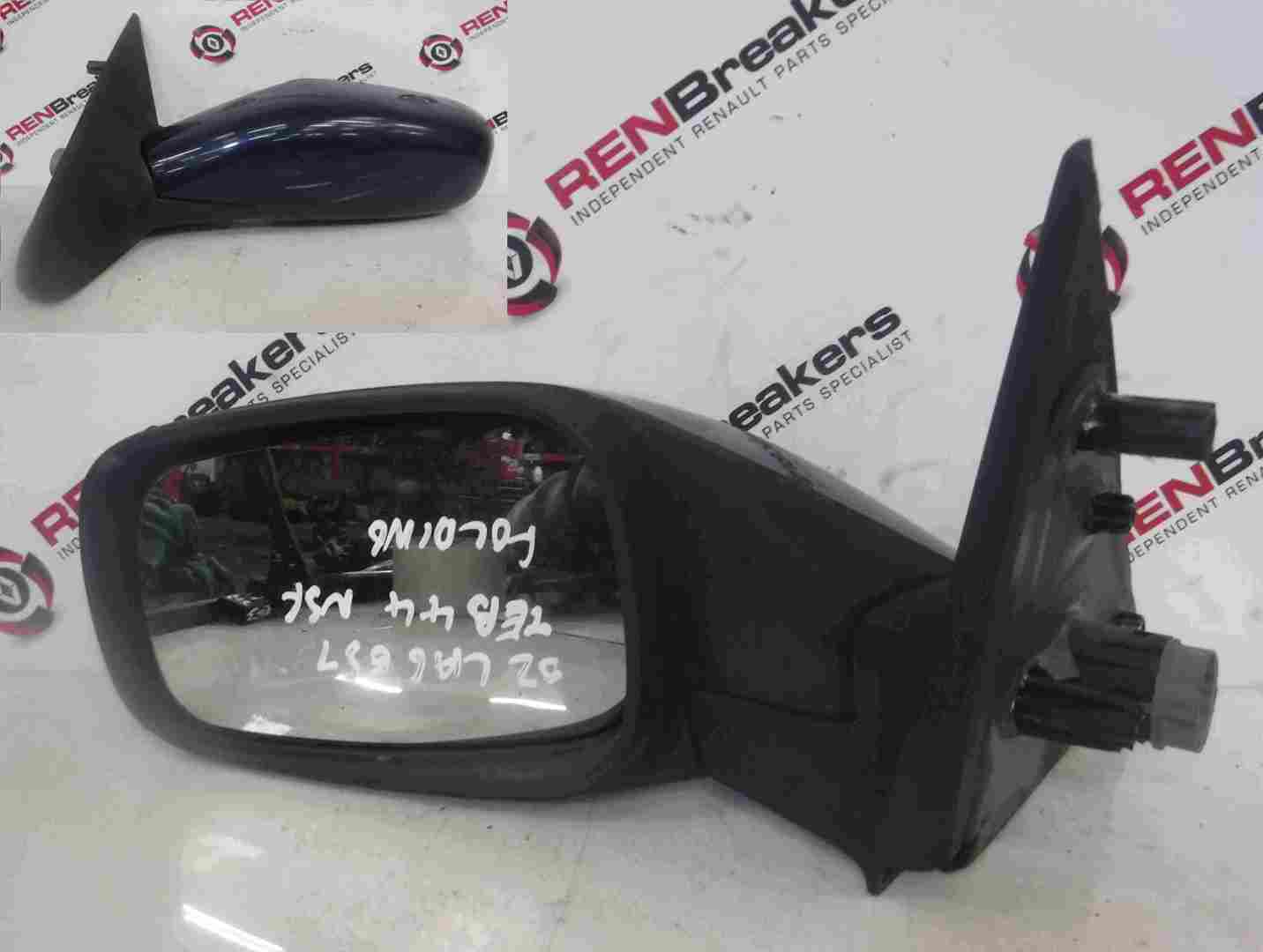 Renualt Laguna 2001-2007 Passenger NS Wing Mirror Blue TED44 Folding