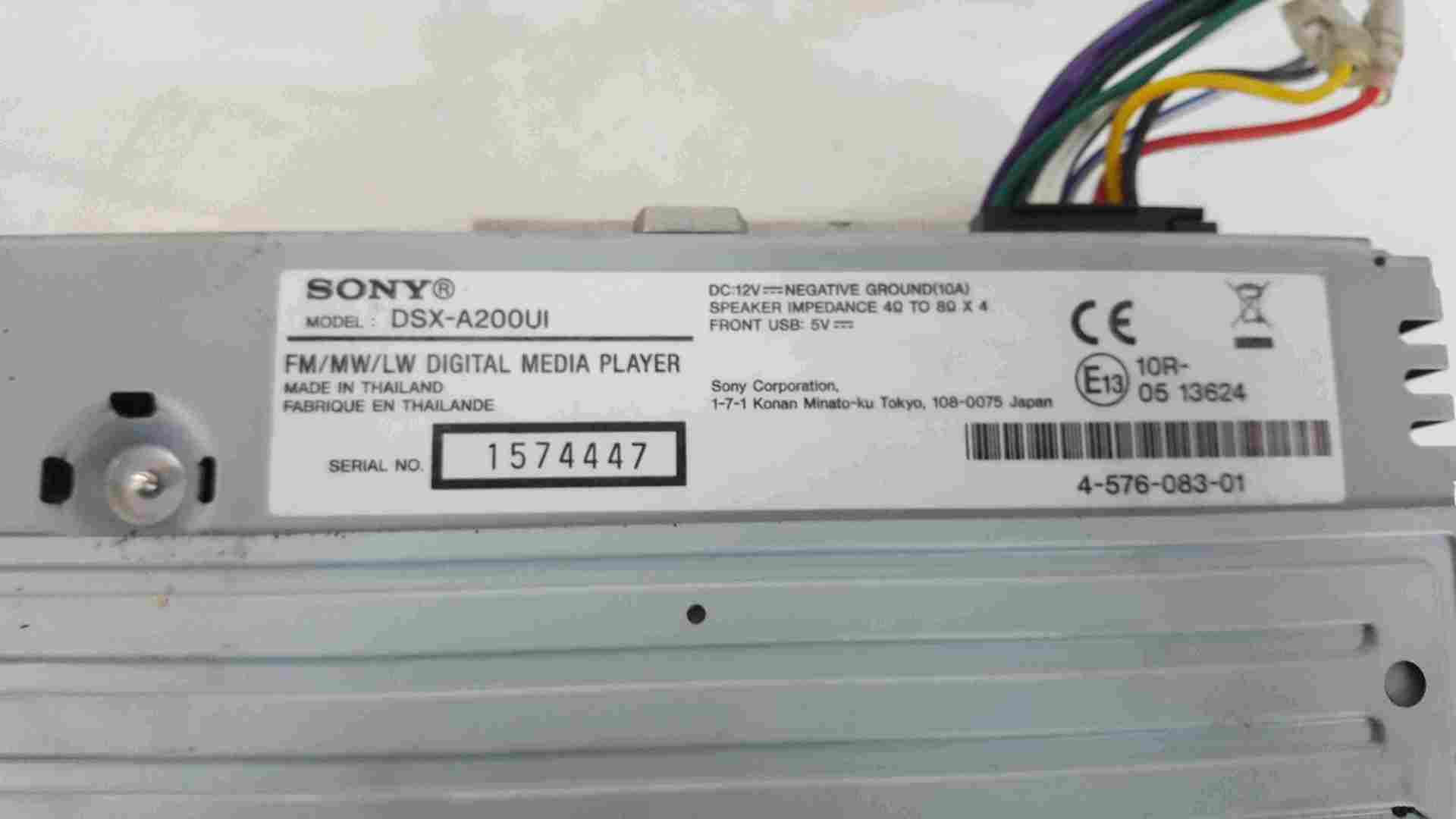 Thumb 2 Sony DSXA200UI 1998-2021 Radio Cd Player USB Port