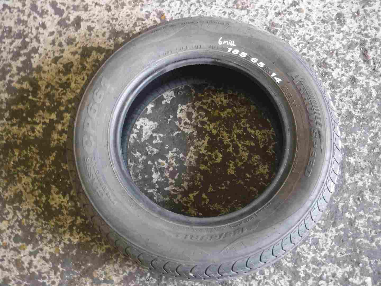 Tyre Part Worn Spare 185 65 14 6mm