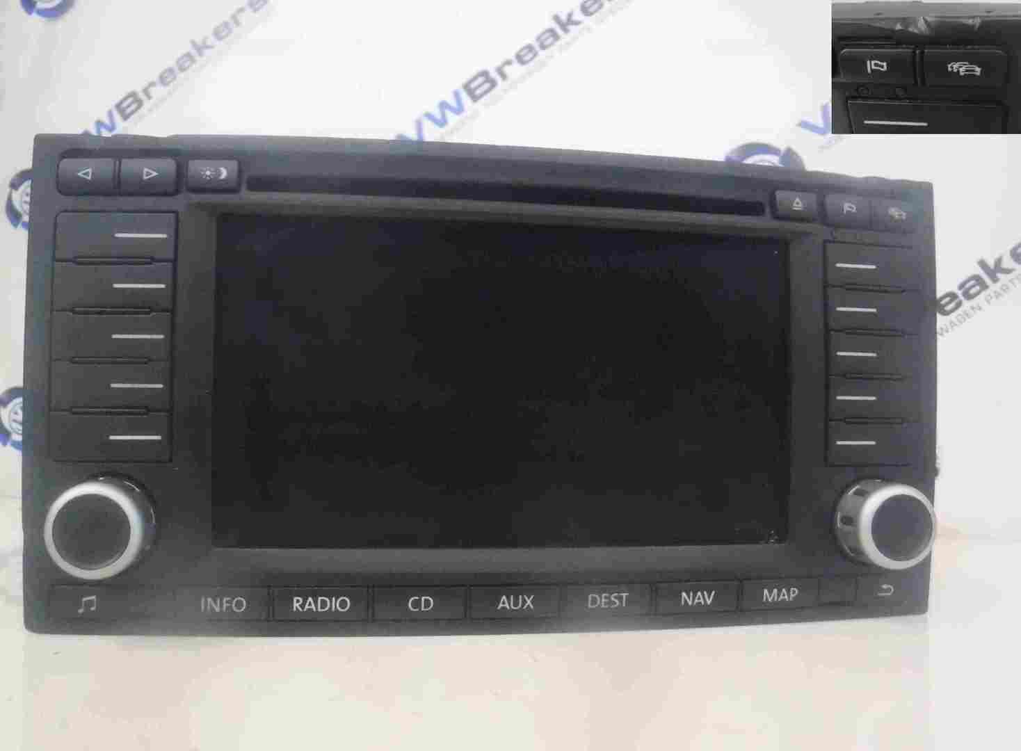 Volkswagen Touareg 2002-2007 Sat Nav Radio Head Unit 7L6035191H 7l6035191H