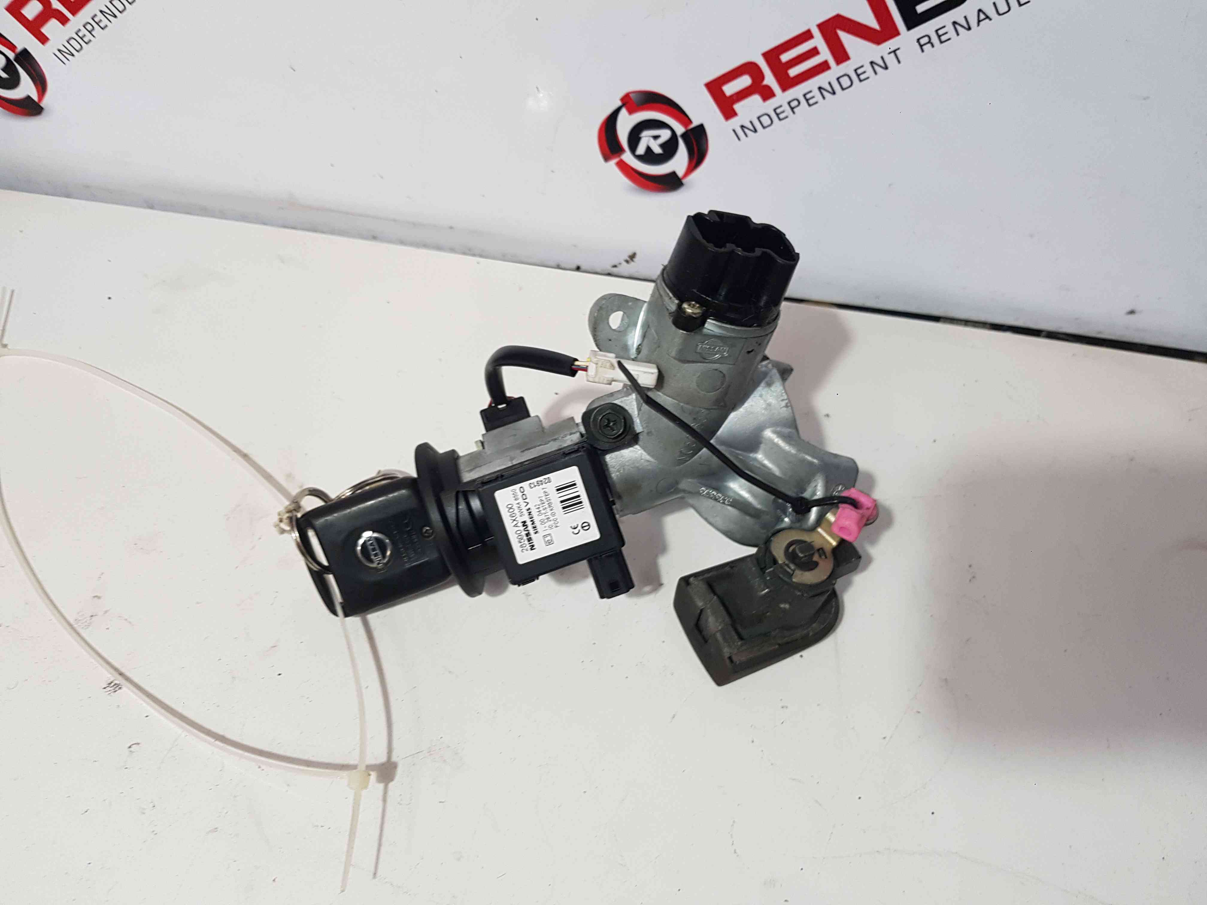 Thumb 6 Nissan Micra K12 2002-2010 Ignition Barrel + KEY Transponder 28590Ax600 + Door