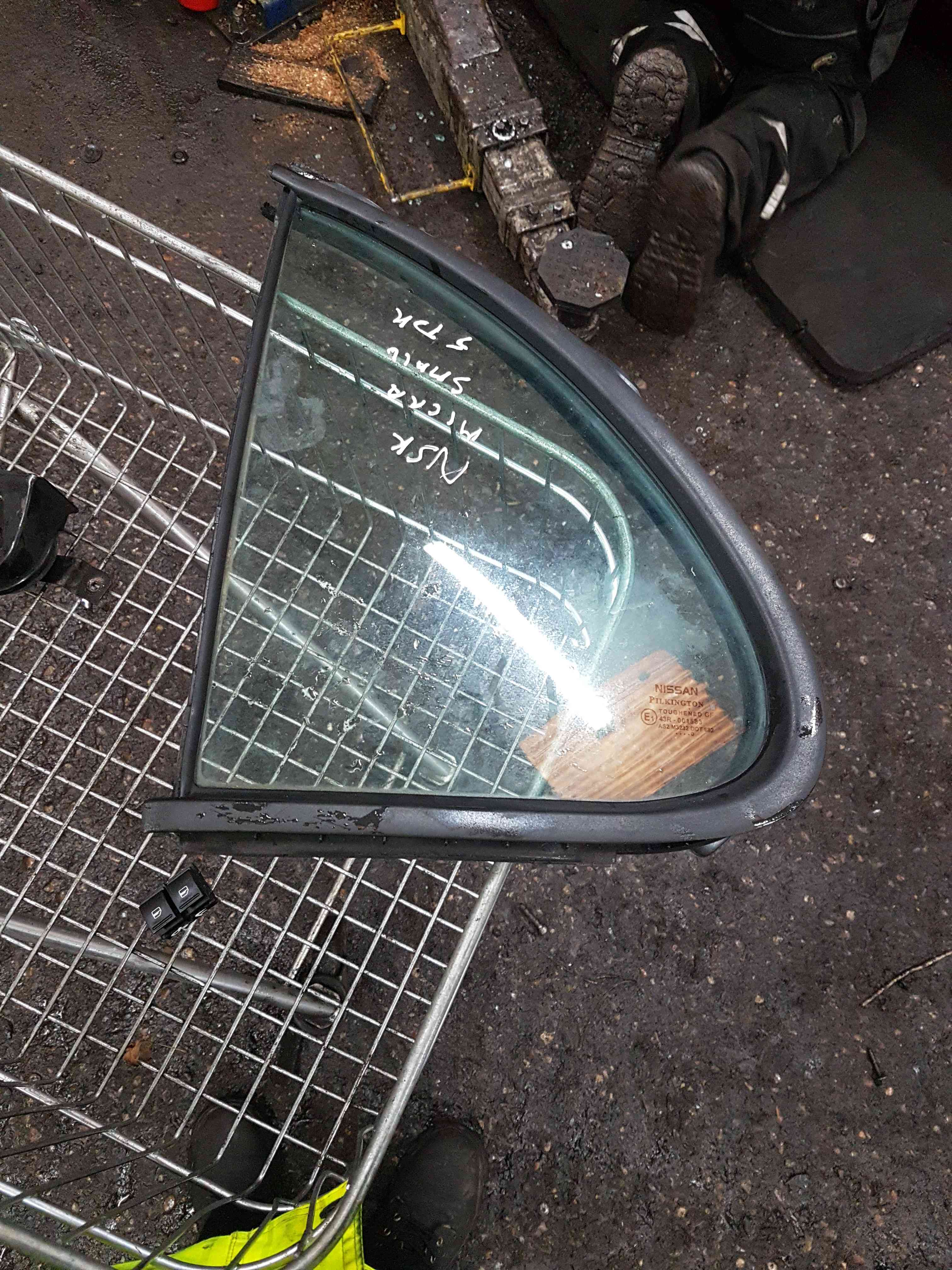 Thumb 2 Nissan Micra K12 2002-2010 Passenger NSR Rear Small Quarter Window Glass 5Dr