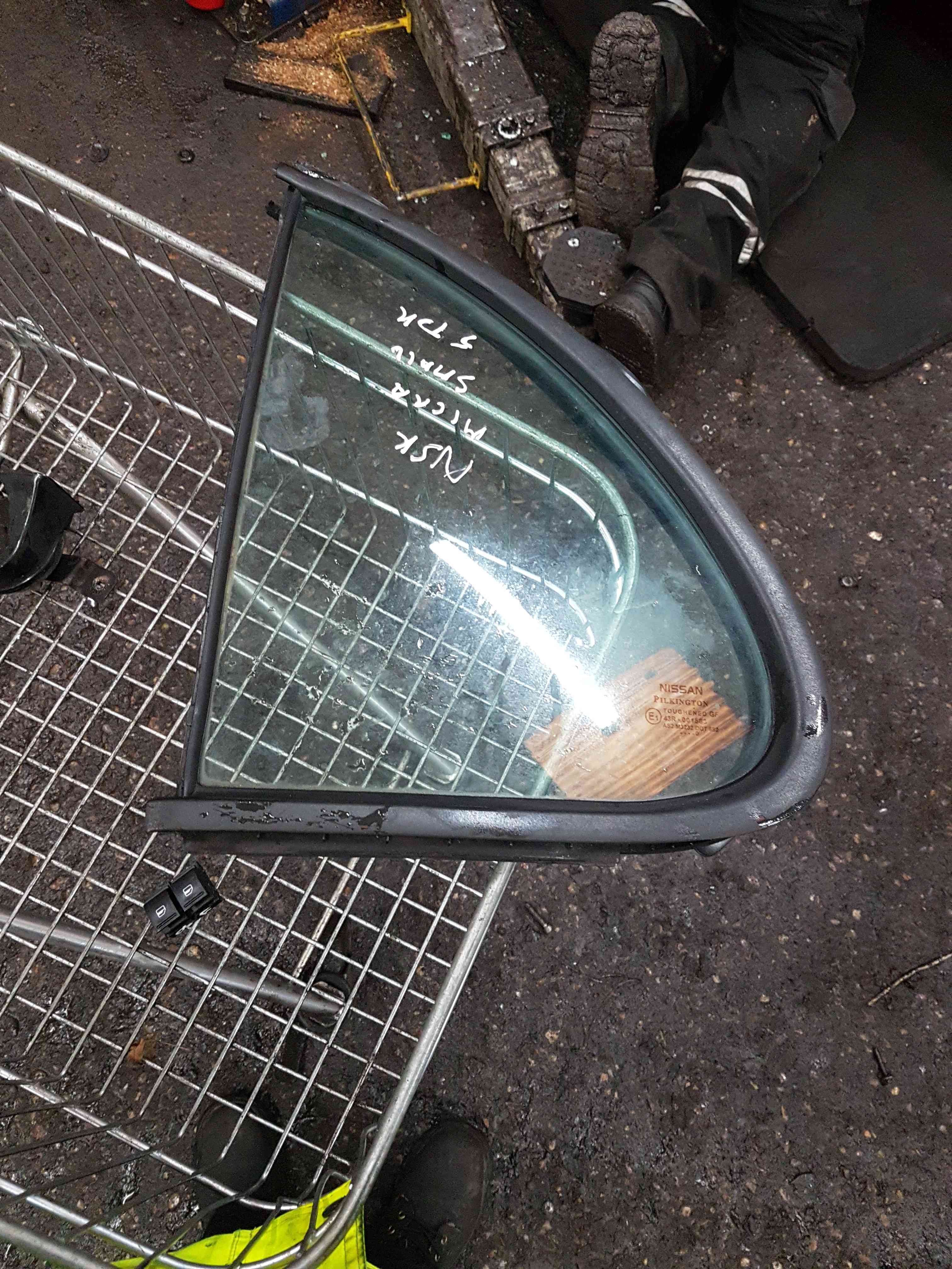 Thumb 3 Nissan Micra K12 2002-2010 Passenger NSR Rear Small Quarter Window Glass 5Dr