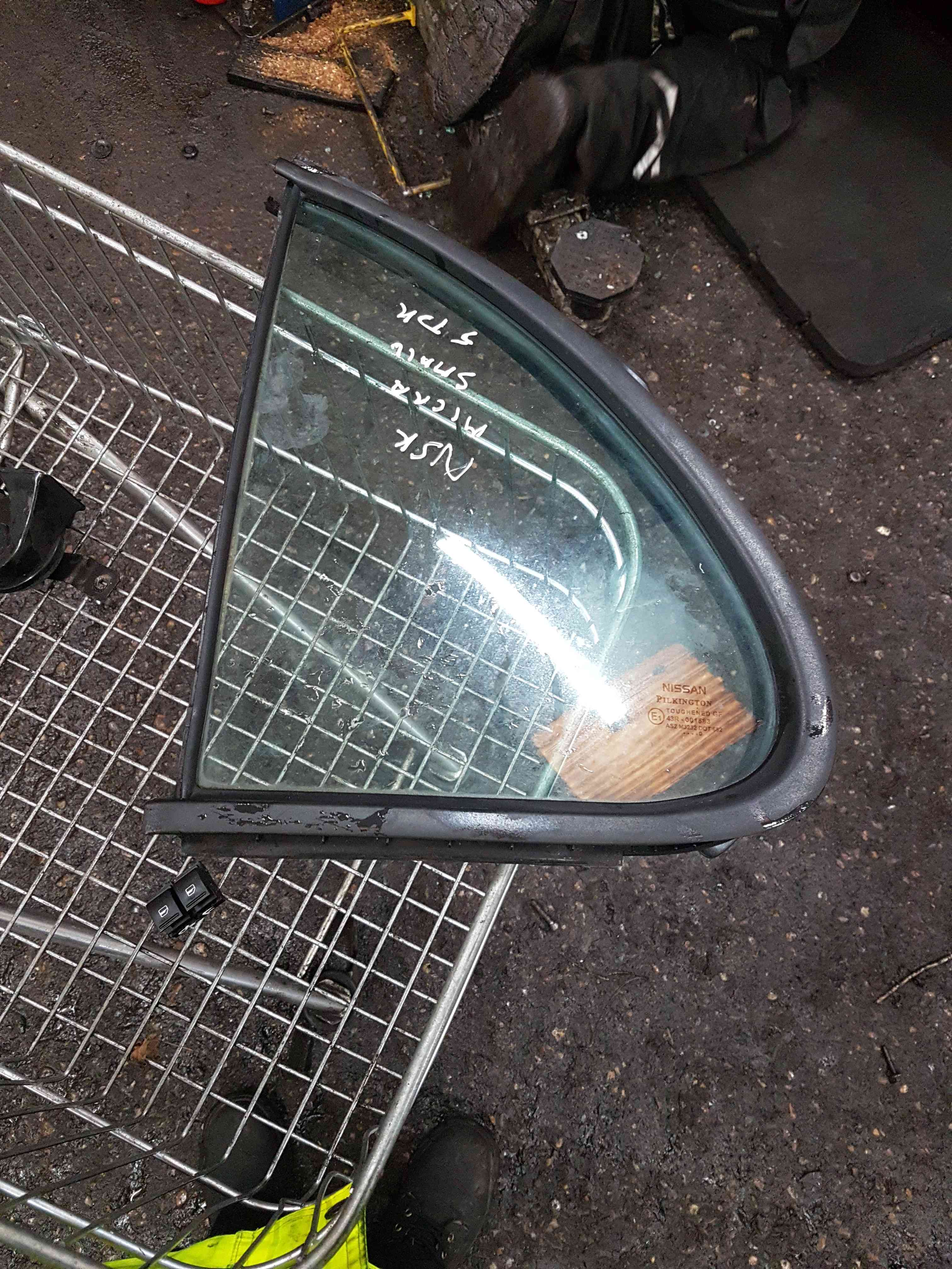 Thumb 4 Nissan Micra K12 2002-2010 Passenger NSR Rear Small Quarter Window Glass 5Dr