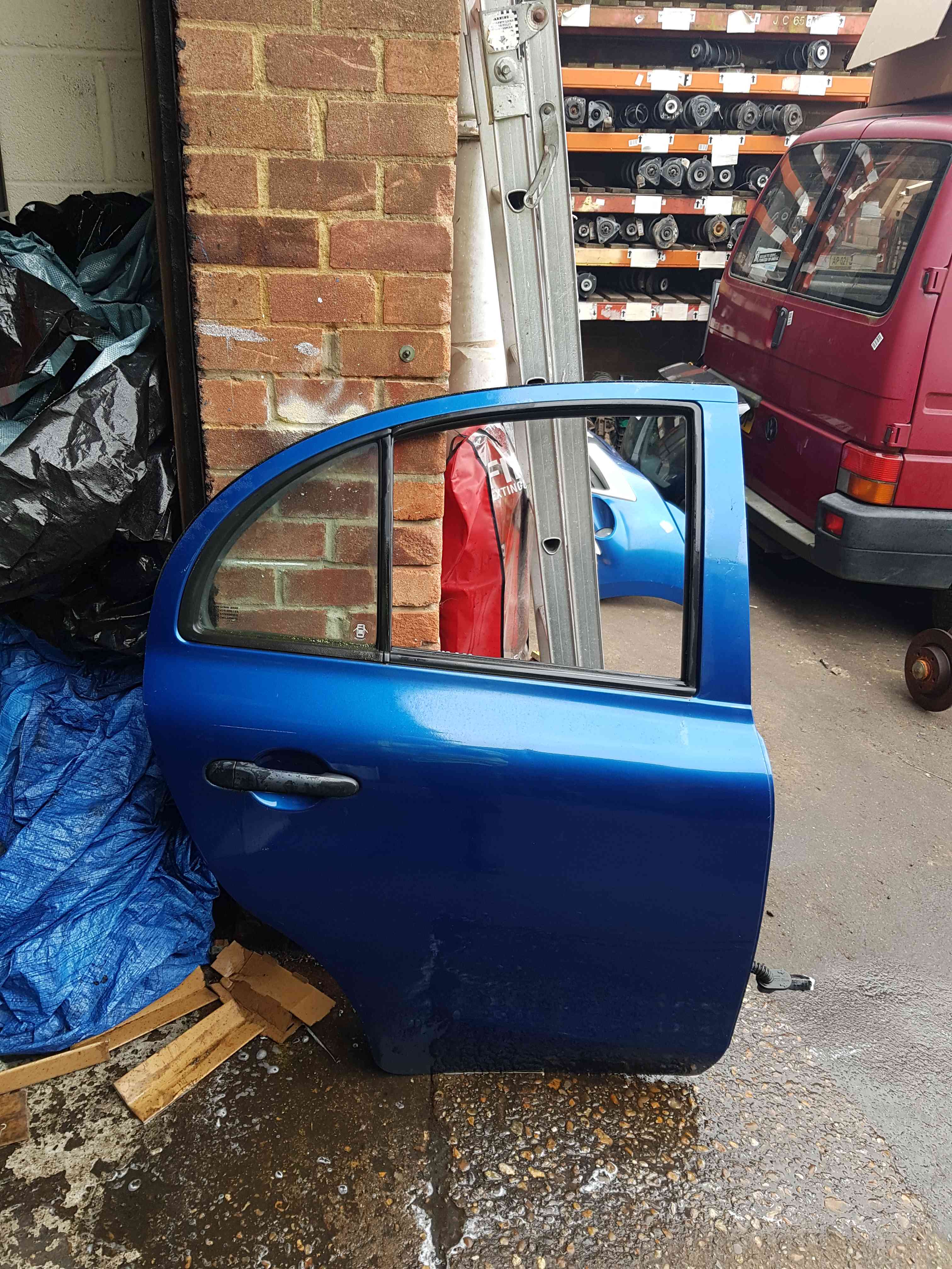 Thumb 6 Nissan Micra K13 2010-2017 Drivers OSR Rear Door Blue B53