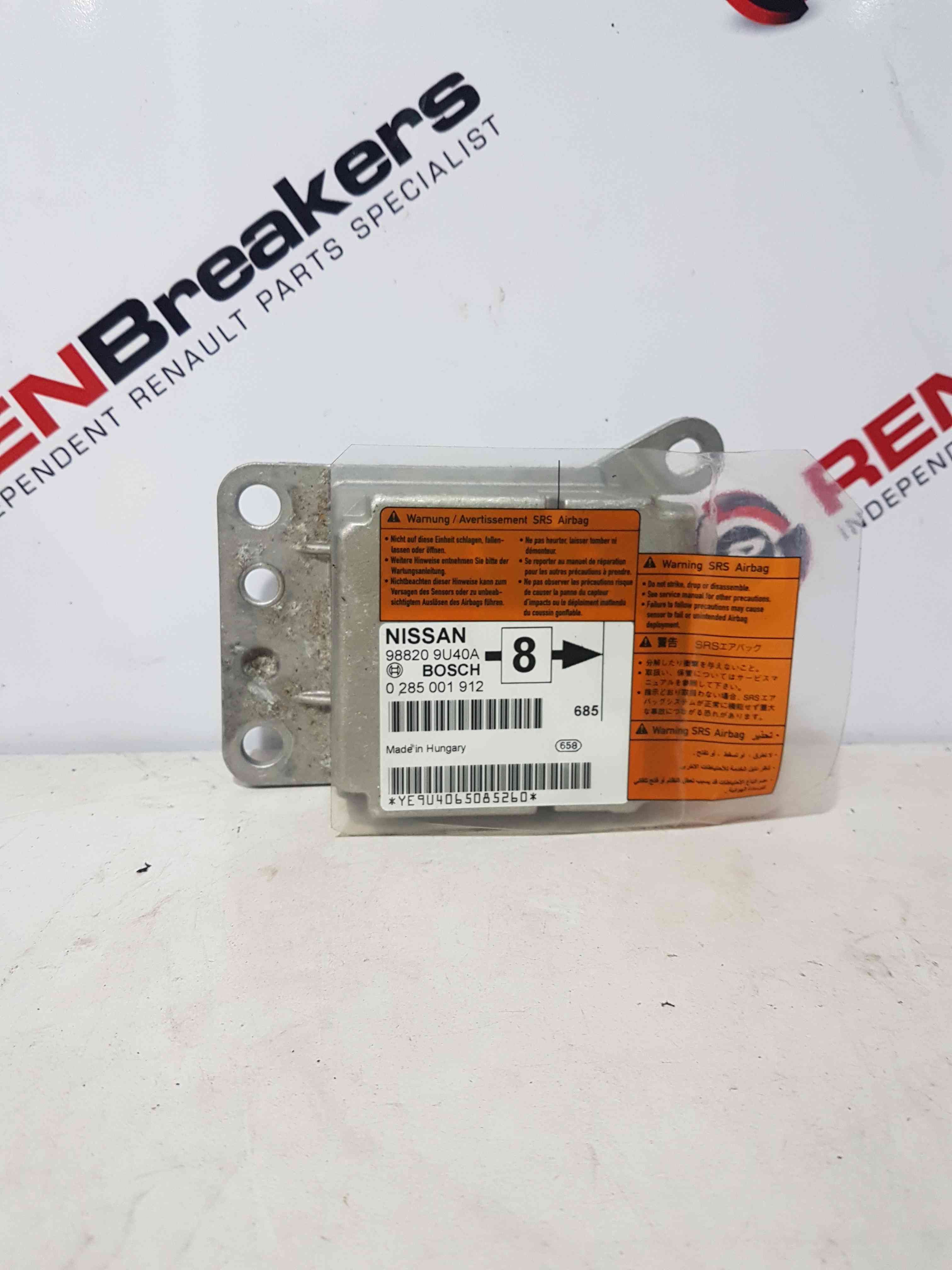 Thumb 8 Nissan Note E11 2005-2012 Airbag ECU Control Module 988209U40a