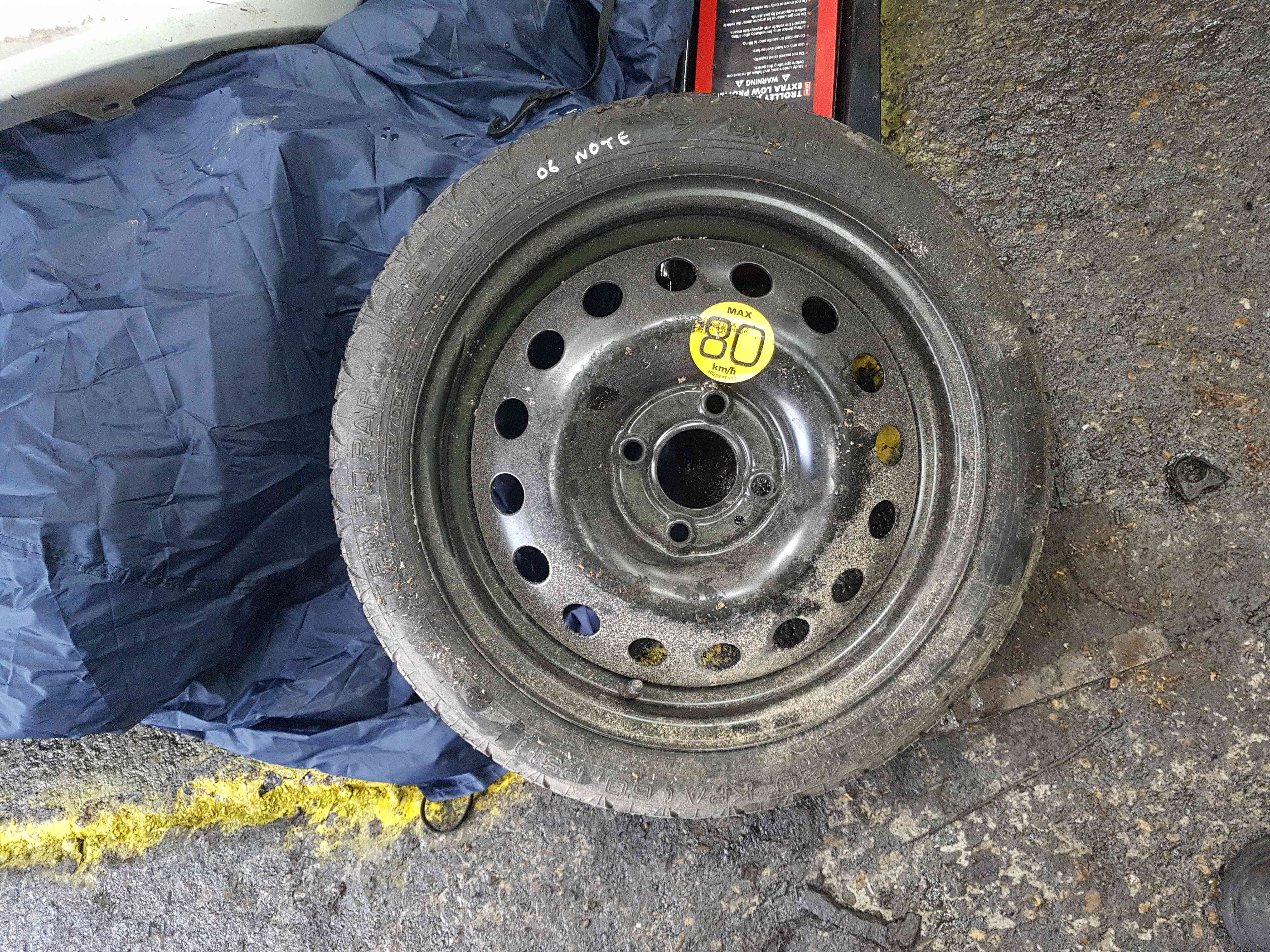 Thumb 3 Nissan Note E11 2005-2012 Space Saver Spare Wheel 125 70 1.5 4/5