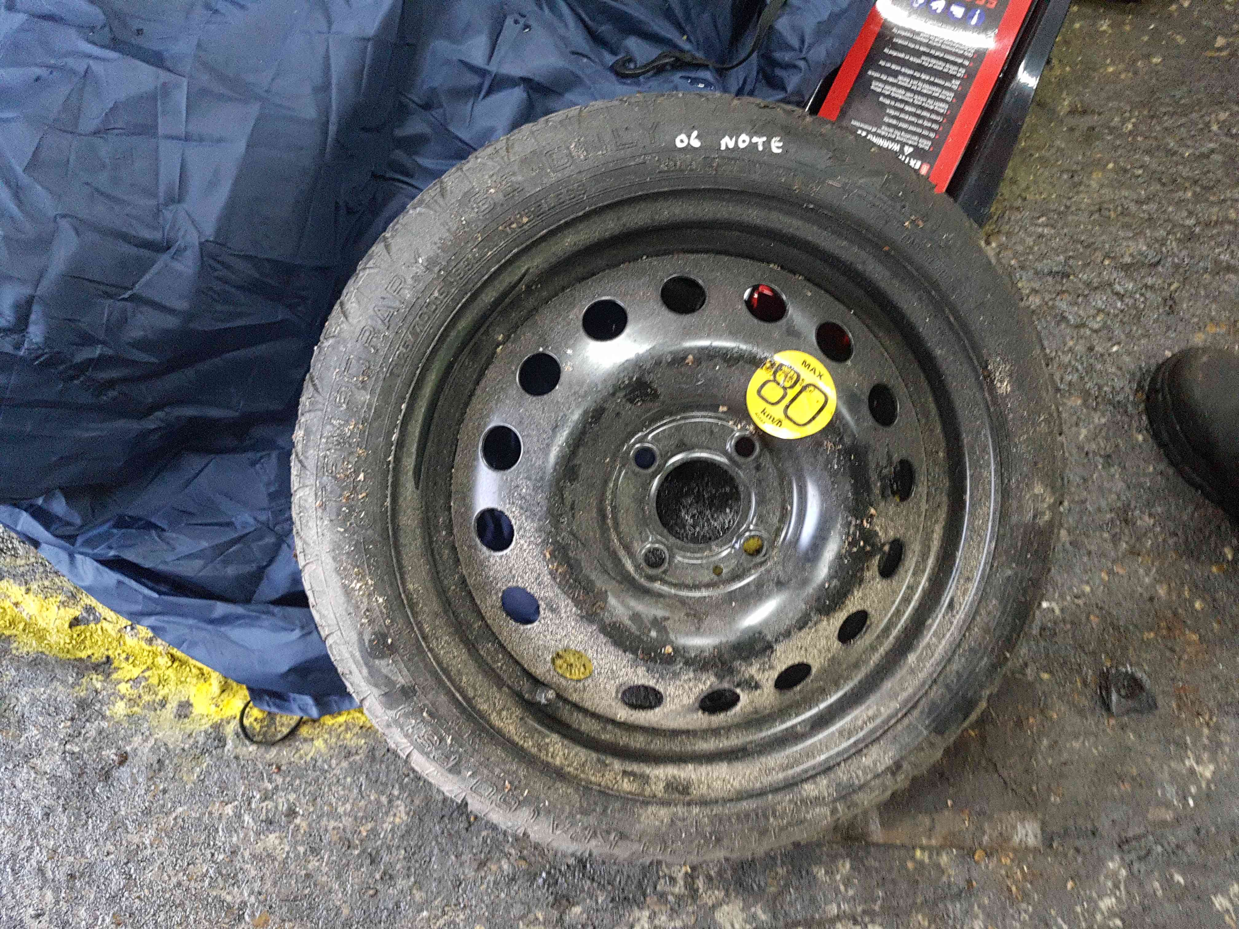 Thumb 6 Nissan Note E11 2005-2012 Space Saver Spare Wheel 125 70 1.5 4/5