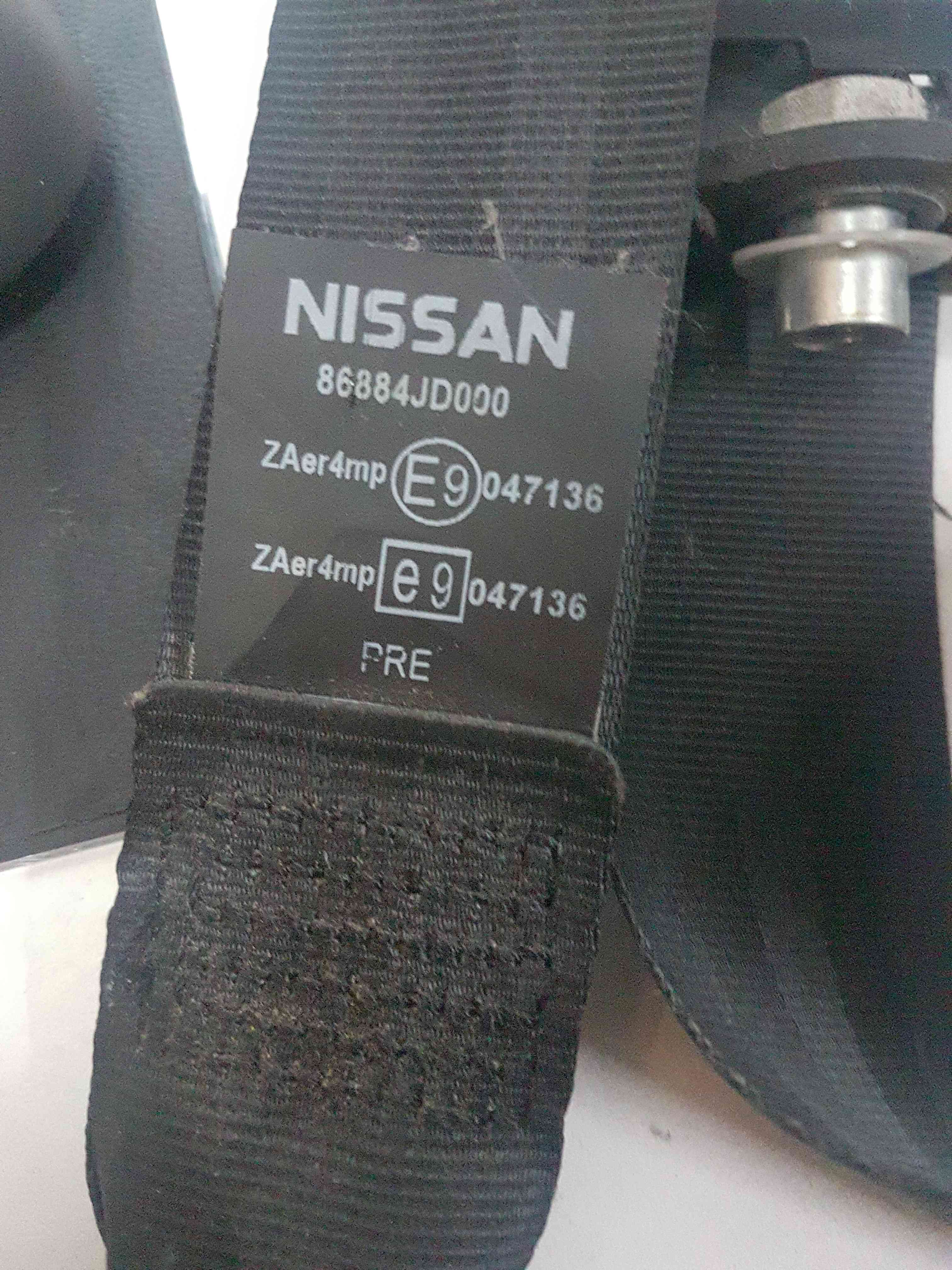 Thumb 2 Nissan Qashqai 2006-2013 OSF Front Drivers Side Seat Belt 86884Jd000