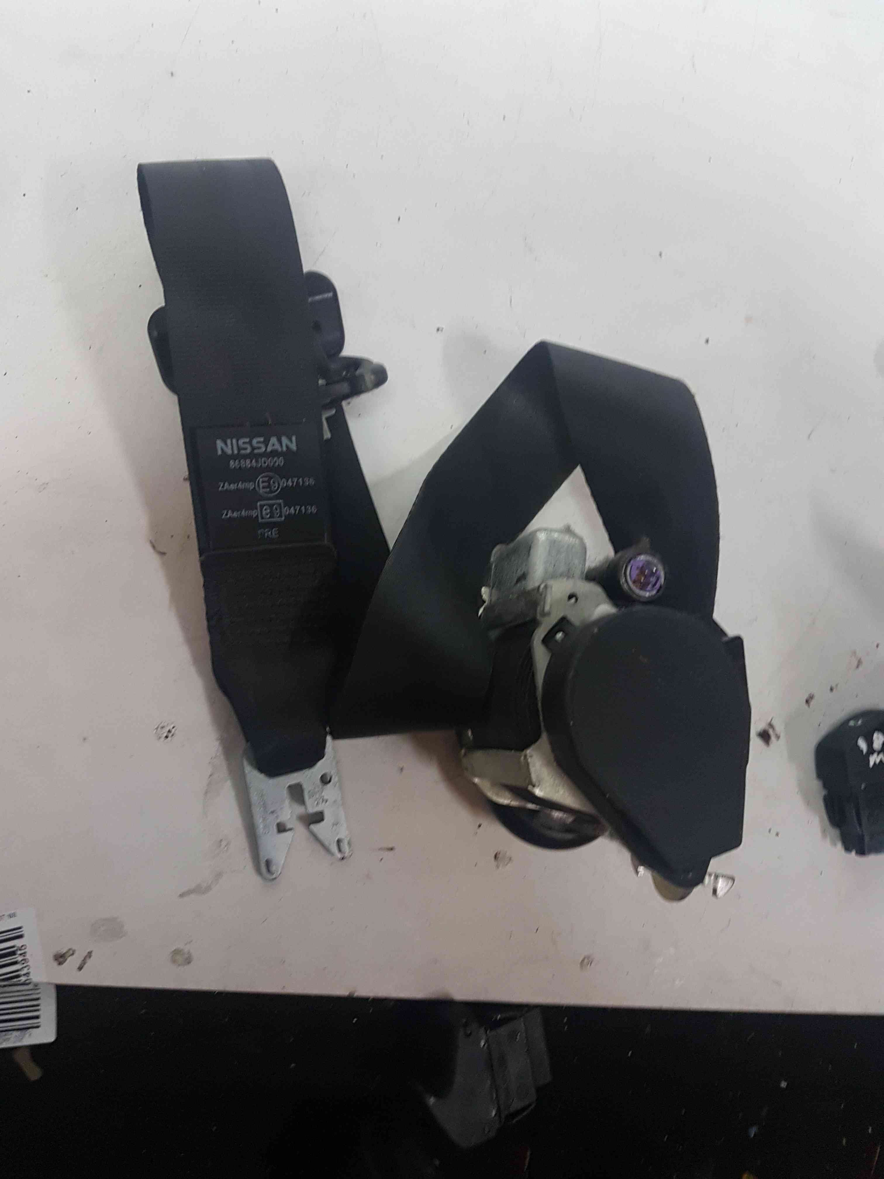 Thumb 7 Nissan Qashqai 2006-2013 OSF Front Drivers Side Seat Belt 86884Jd000