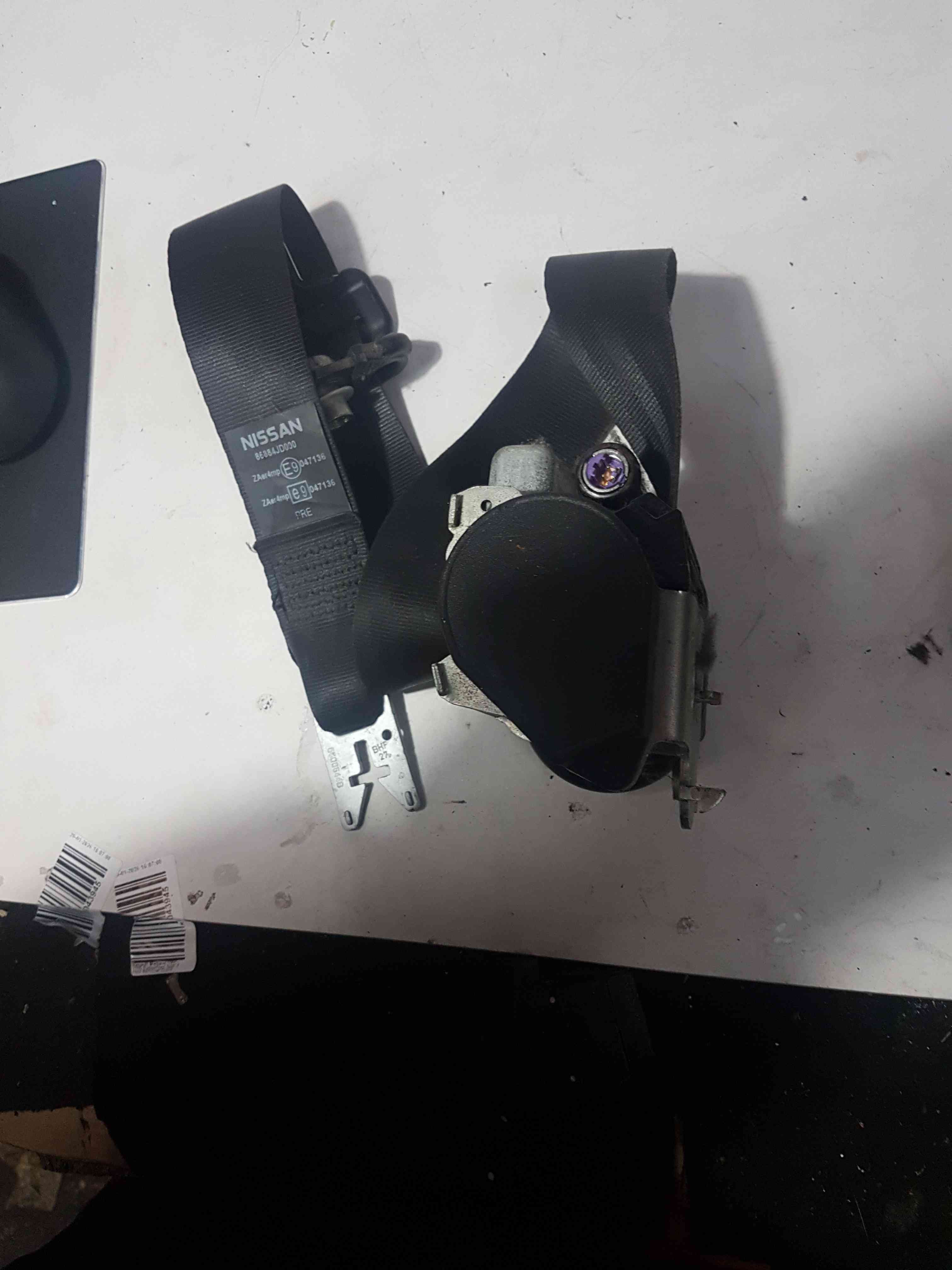 Thumb 8 Nissan Qashqai 2006-2013 OSF Front Drivers Side Seat Belt 86884Jd000