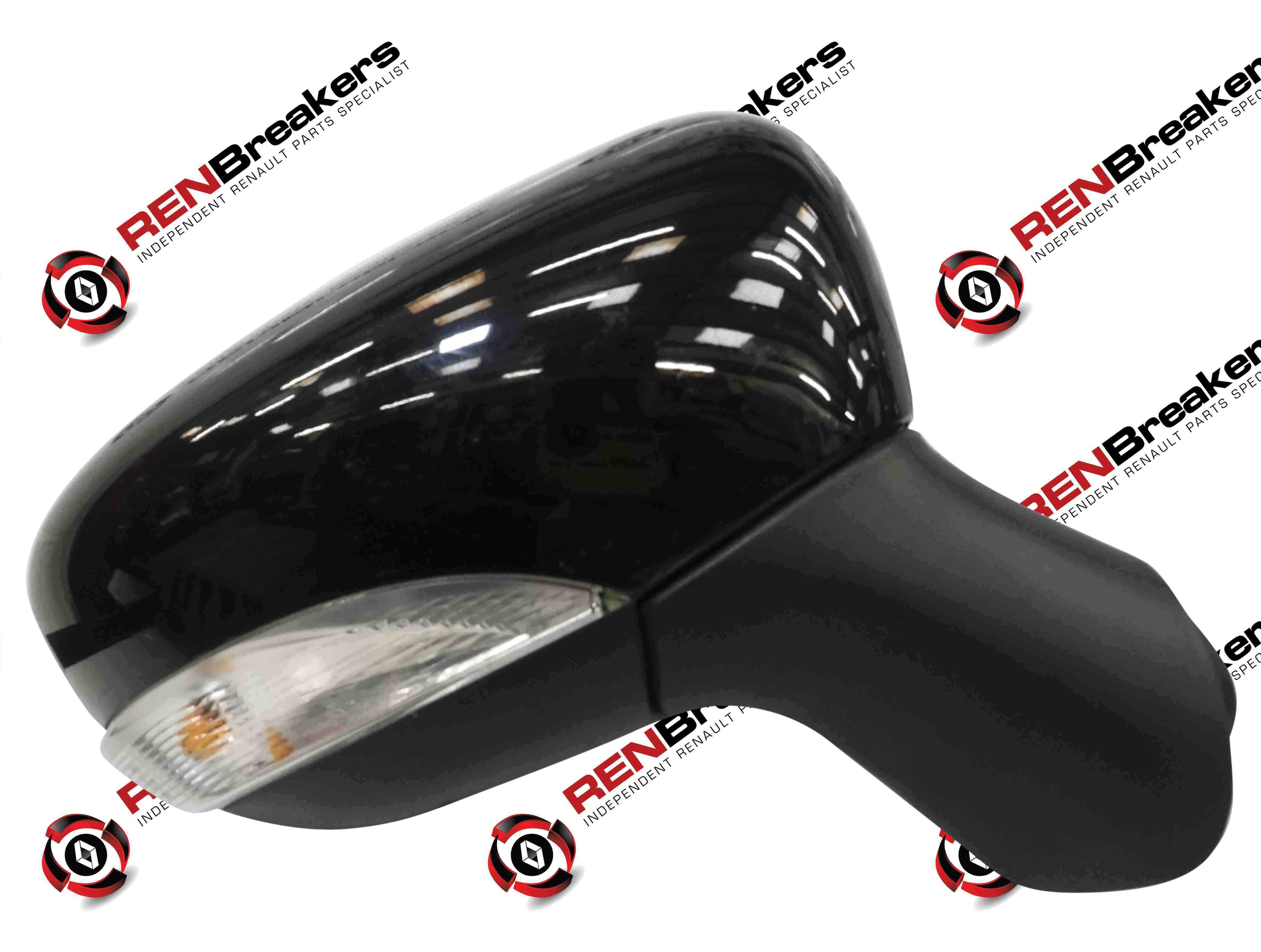 Renault Captur 2013-2015 Drivers Os Wing Mirror Black Folding