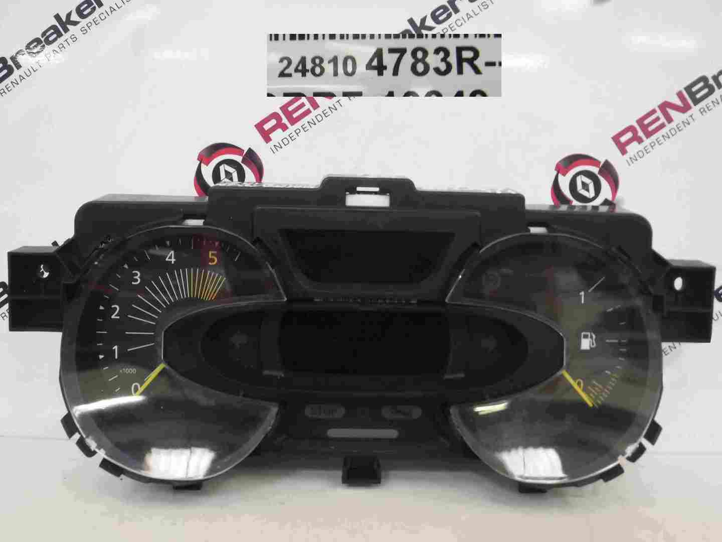 Renault Captur 2013-2015 Instrument Panel Dials Clocks 248107578R