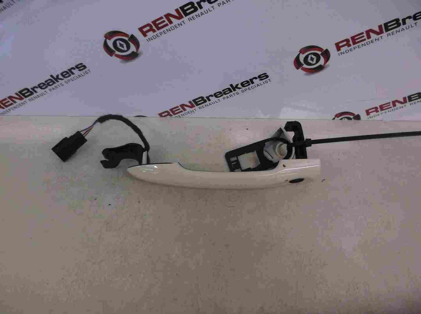 Renault Captur 2013-2015 Passenger NSF Front Exterior Door Handle White OVA16 