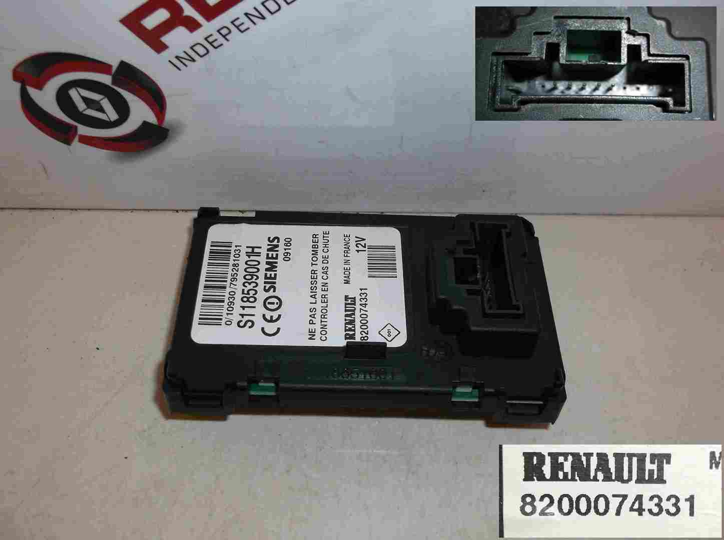 Renault Clio MK3 2005-2012 200 Key Card Reader Receiver Transponder 8200074331