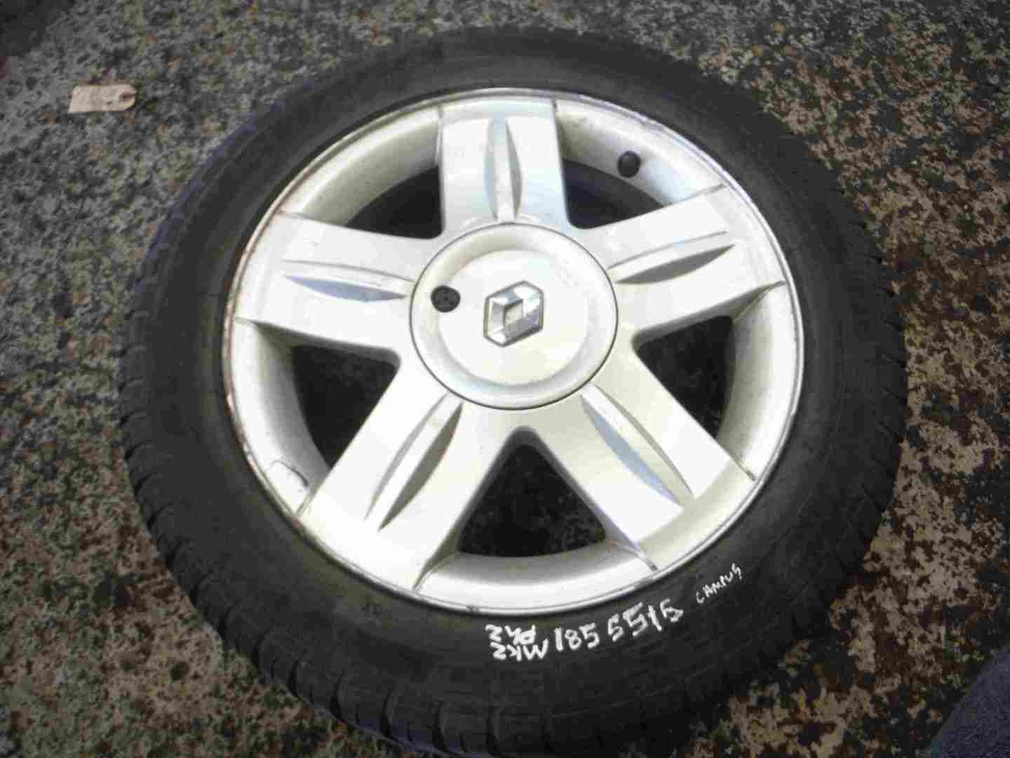 Renault Clio MK2 Campus 2001-2008 Alium Alloy Wheel + Tyre 185 55 15 5mm 3/5
