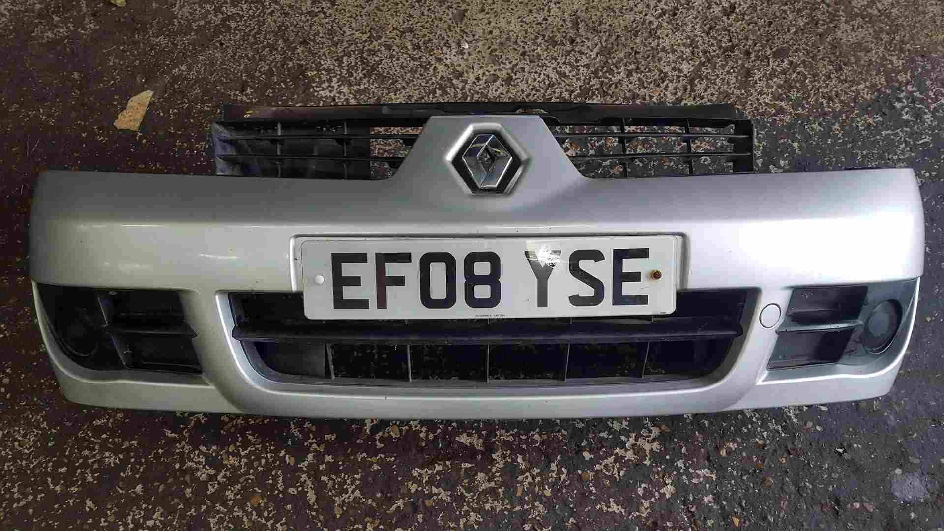 Renault Clio Campus MK2 2001-2010 Front Bumper Silver Ted69