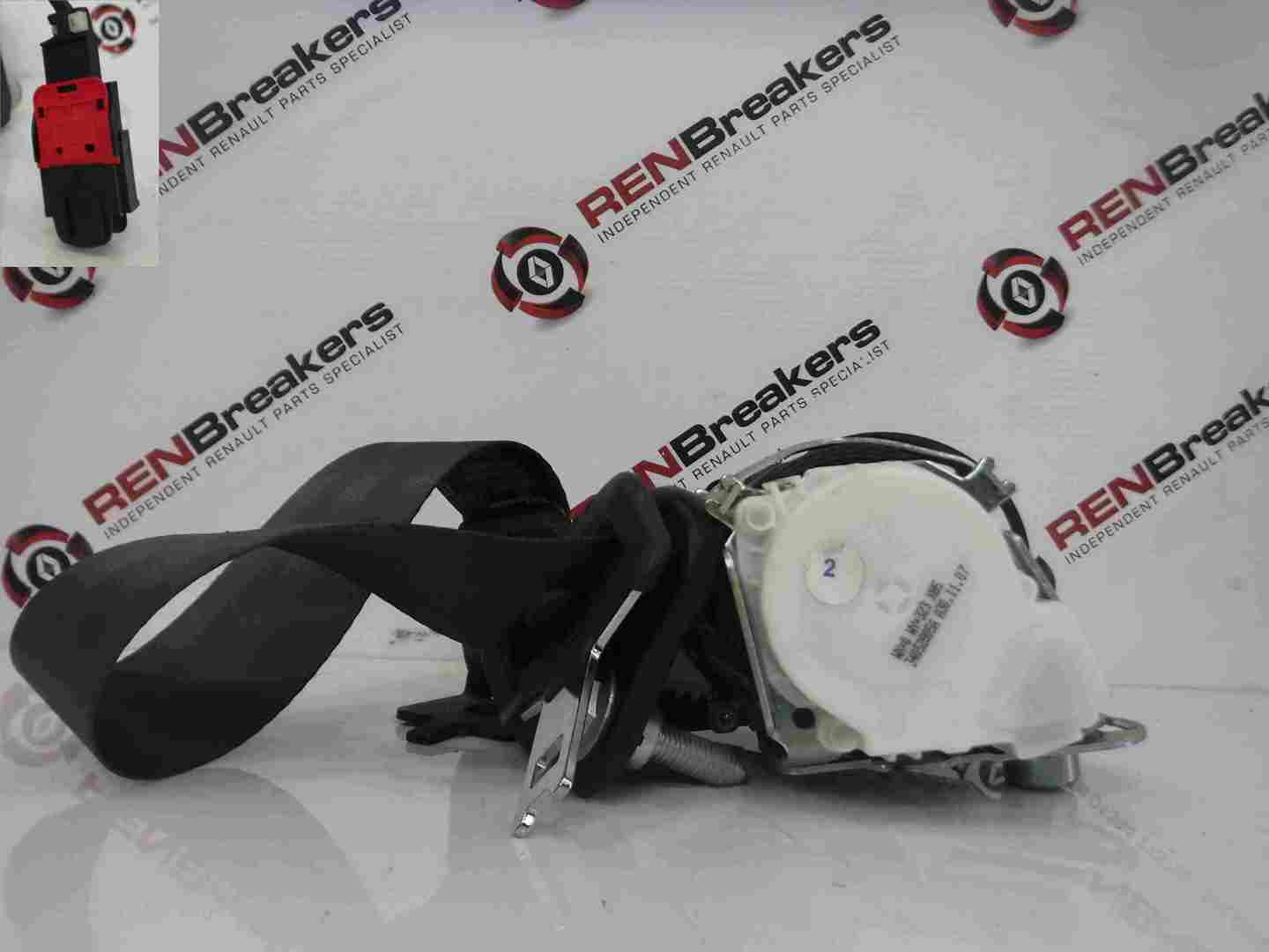 Renault Clio Estate MK3 2005-2009 Drivers OSR Rear Seatbelt Black Plug