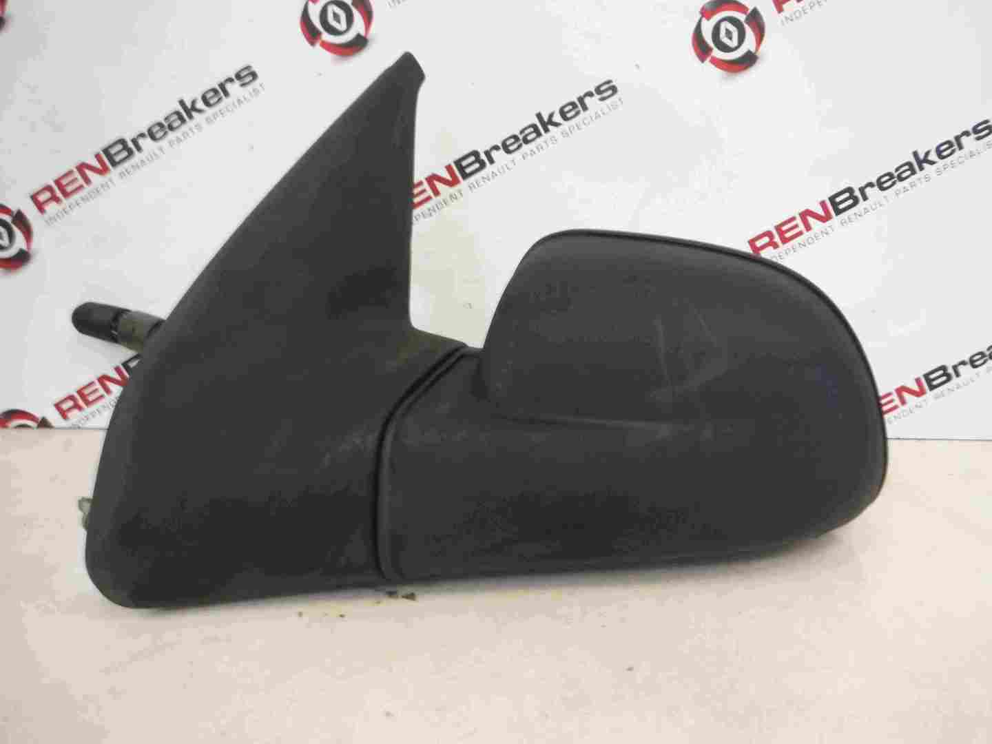 Renault Clio MK1 1996-1998 Passenger NS Wing Mirror Plain Black Manual