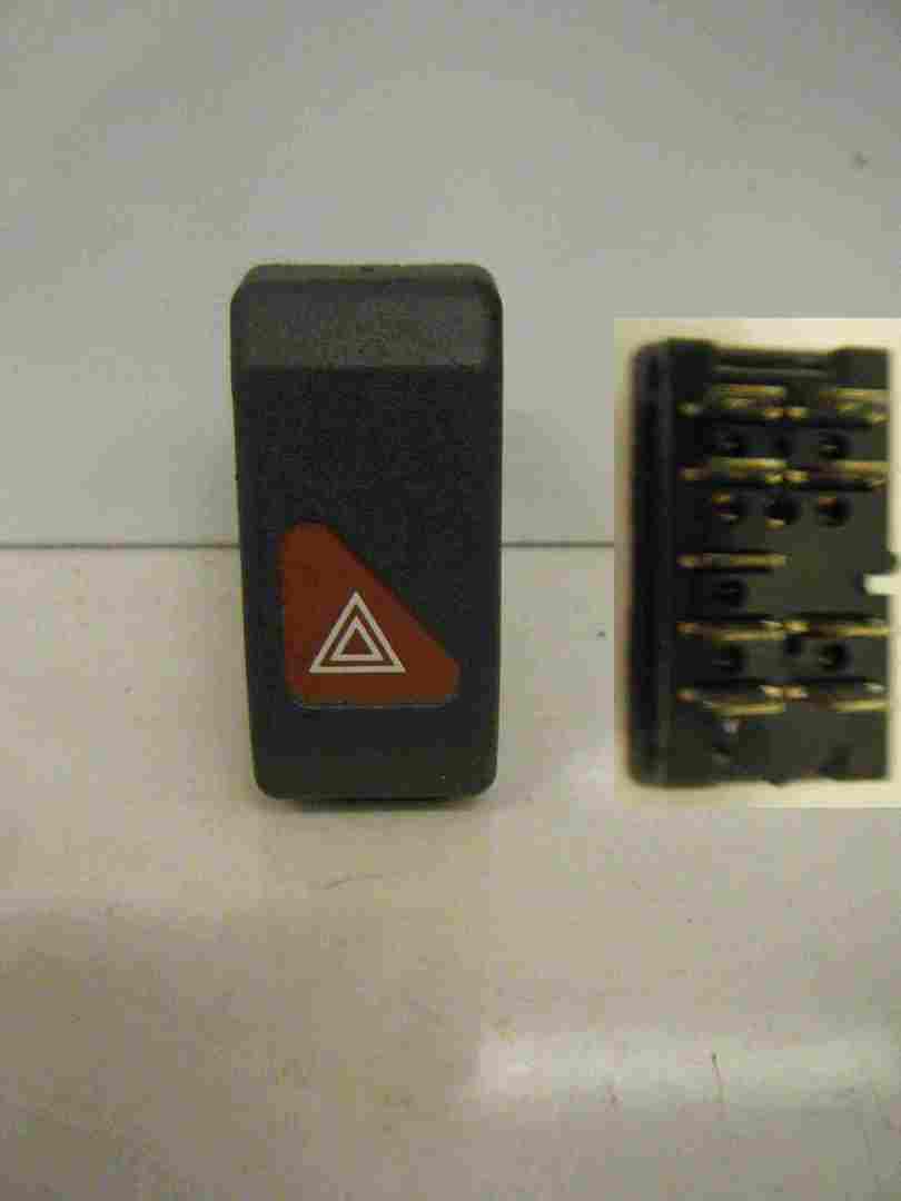Renault Clio MK1 1990-1998 Hazard Warning Switch Black