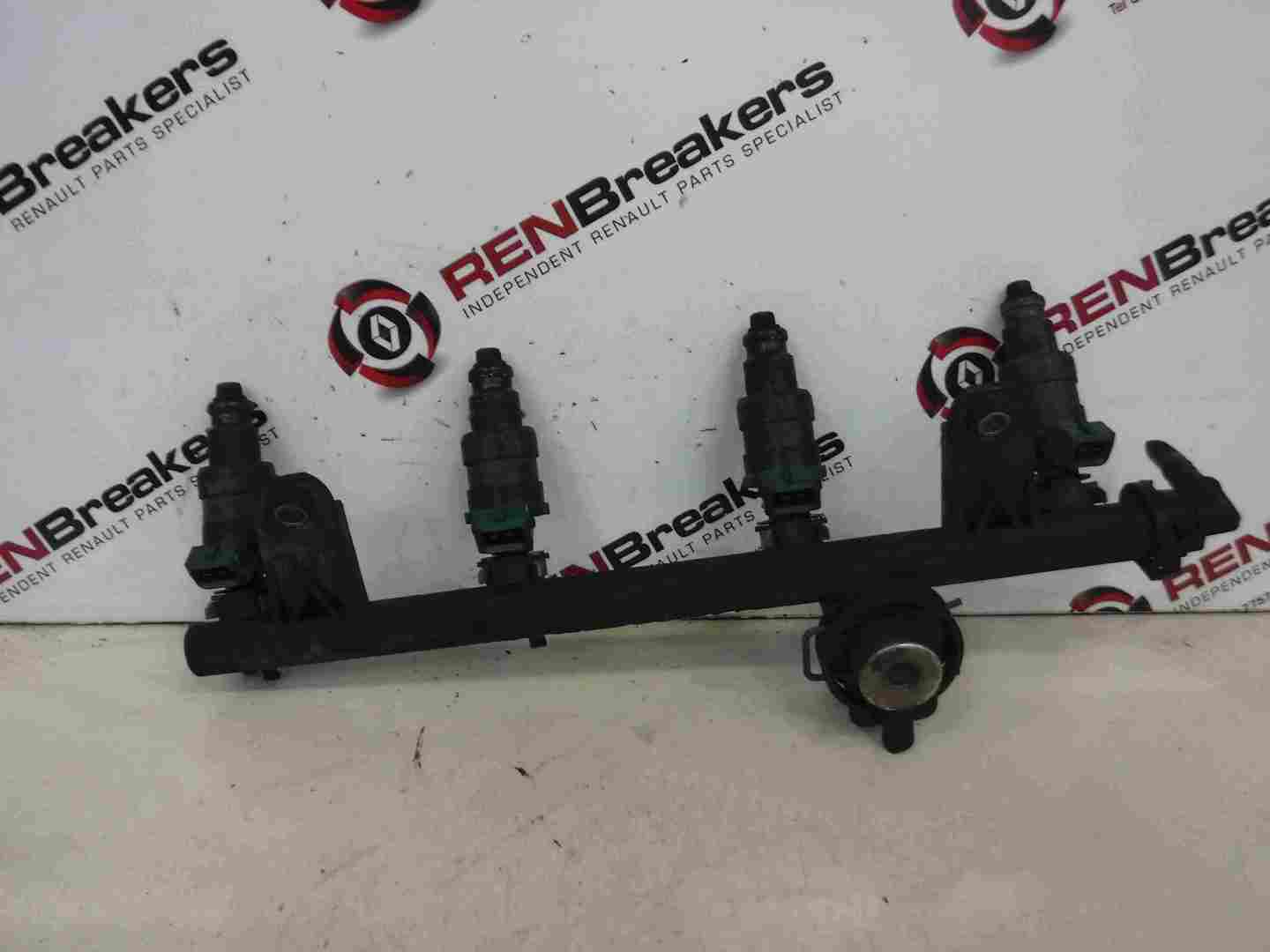 Renault Clio MK2 1998-2001 1.4 8v Fuel Injectors X4   Rail E7J 7700273702