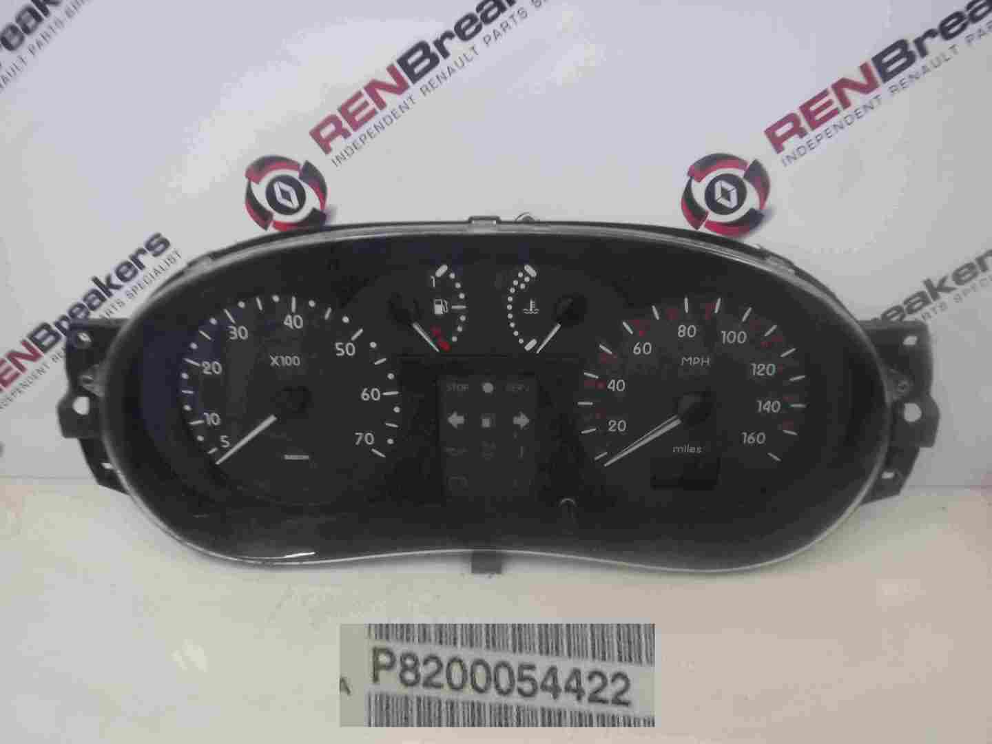 Renault Clio MK2 1998-2001 Instrument Panel Dials Gauges Clocks 81K 8200054422